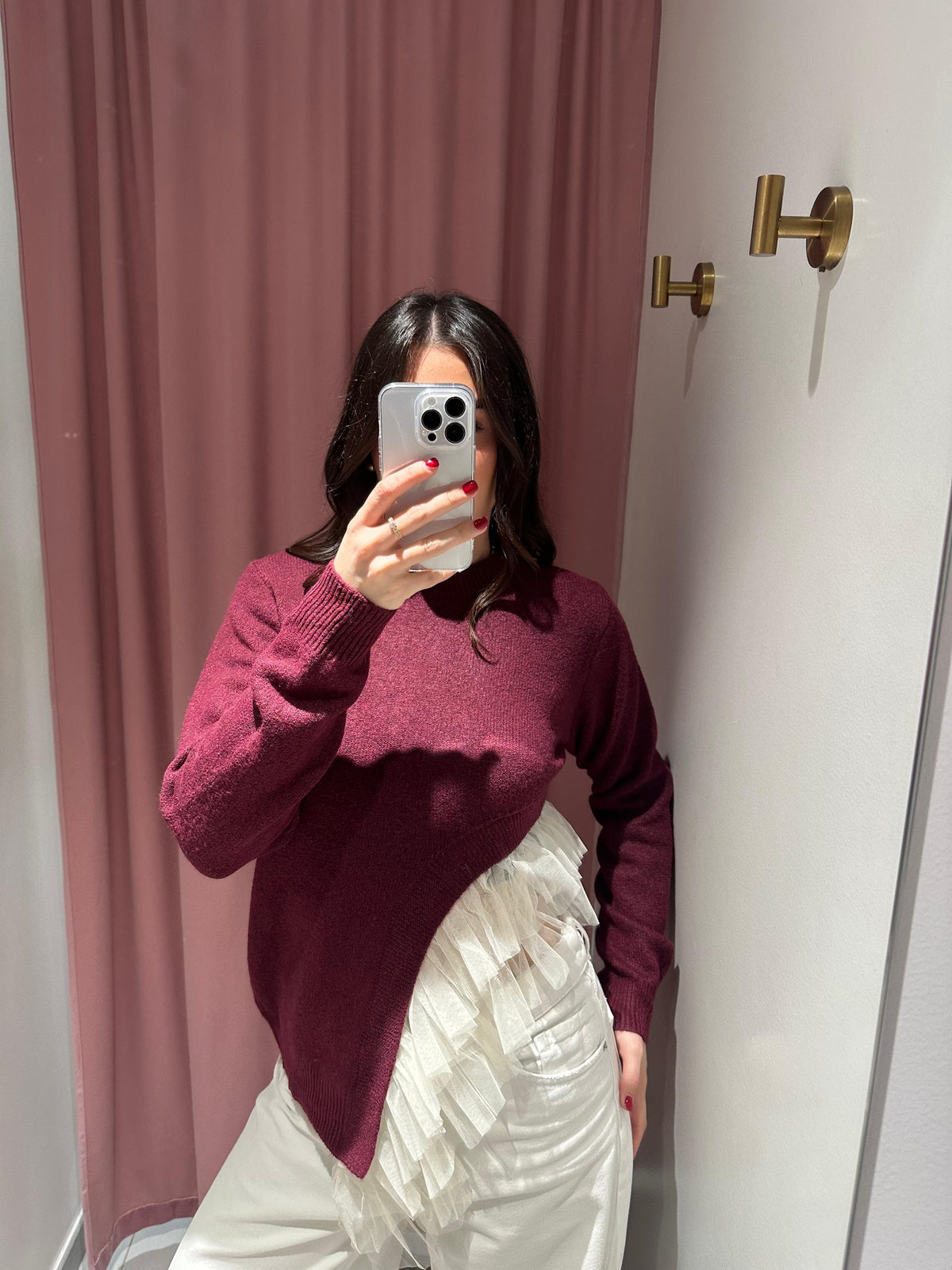 maglione dettaglio tulle