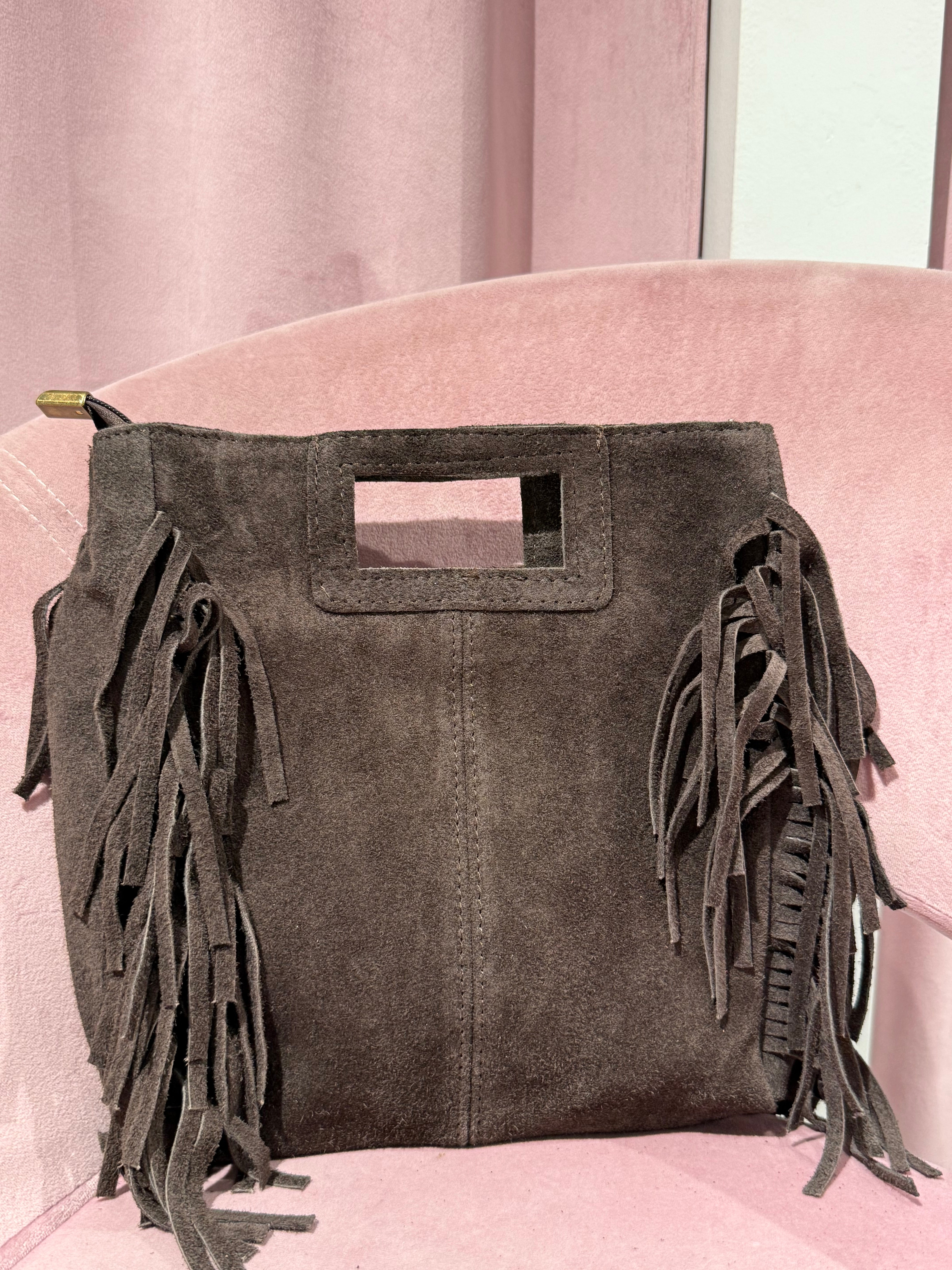borsa medium frangiata