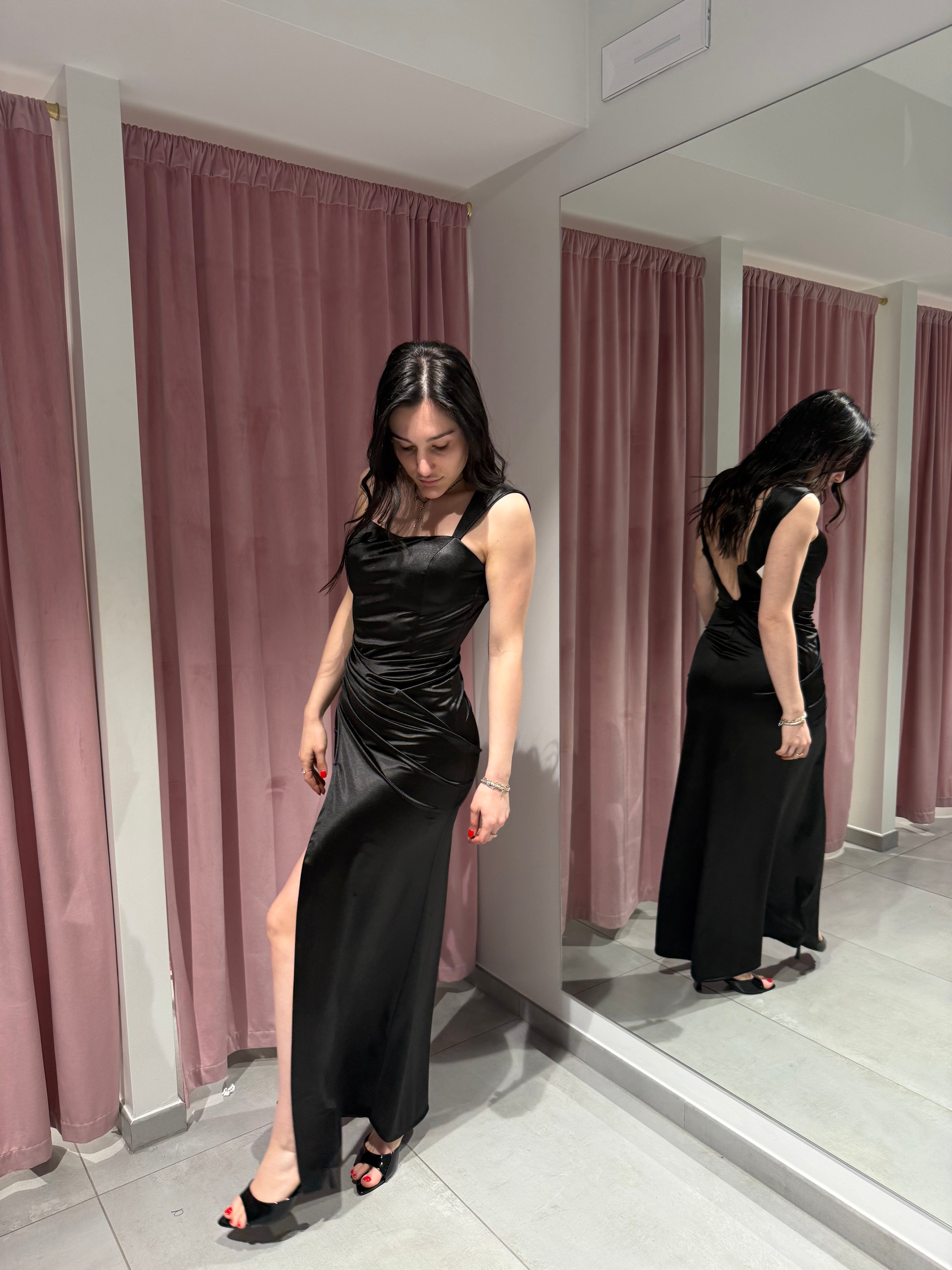abito satin erika