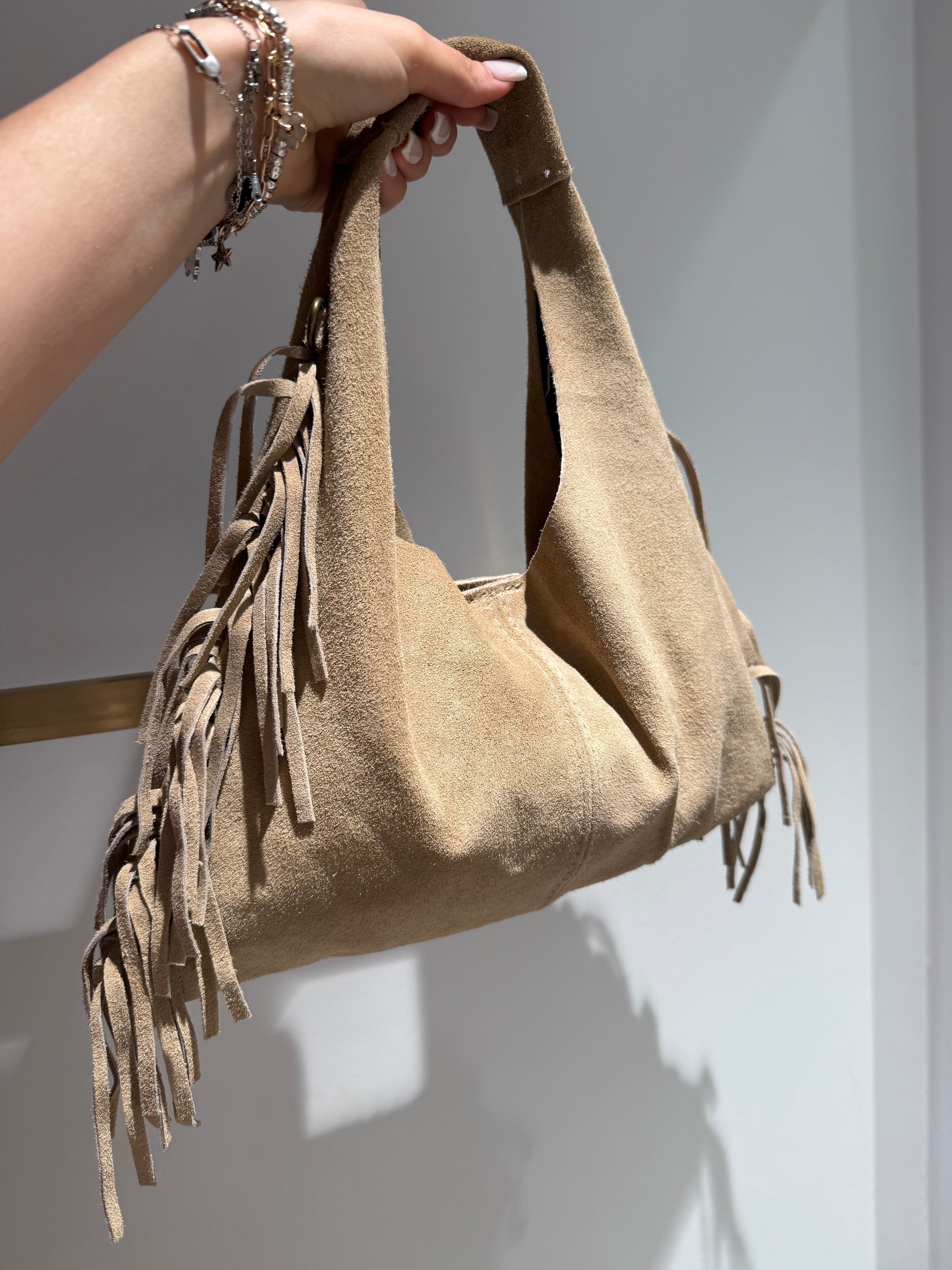 borsa triangle frangiata