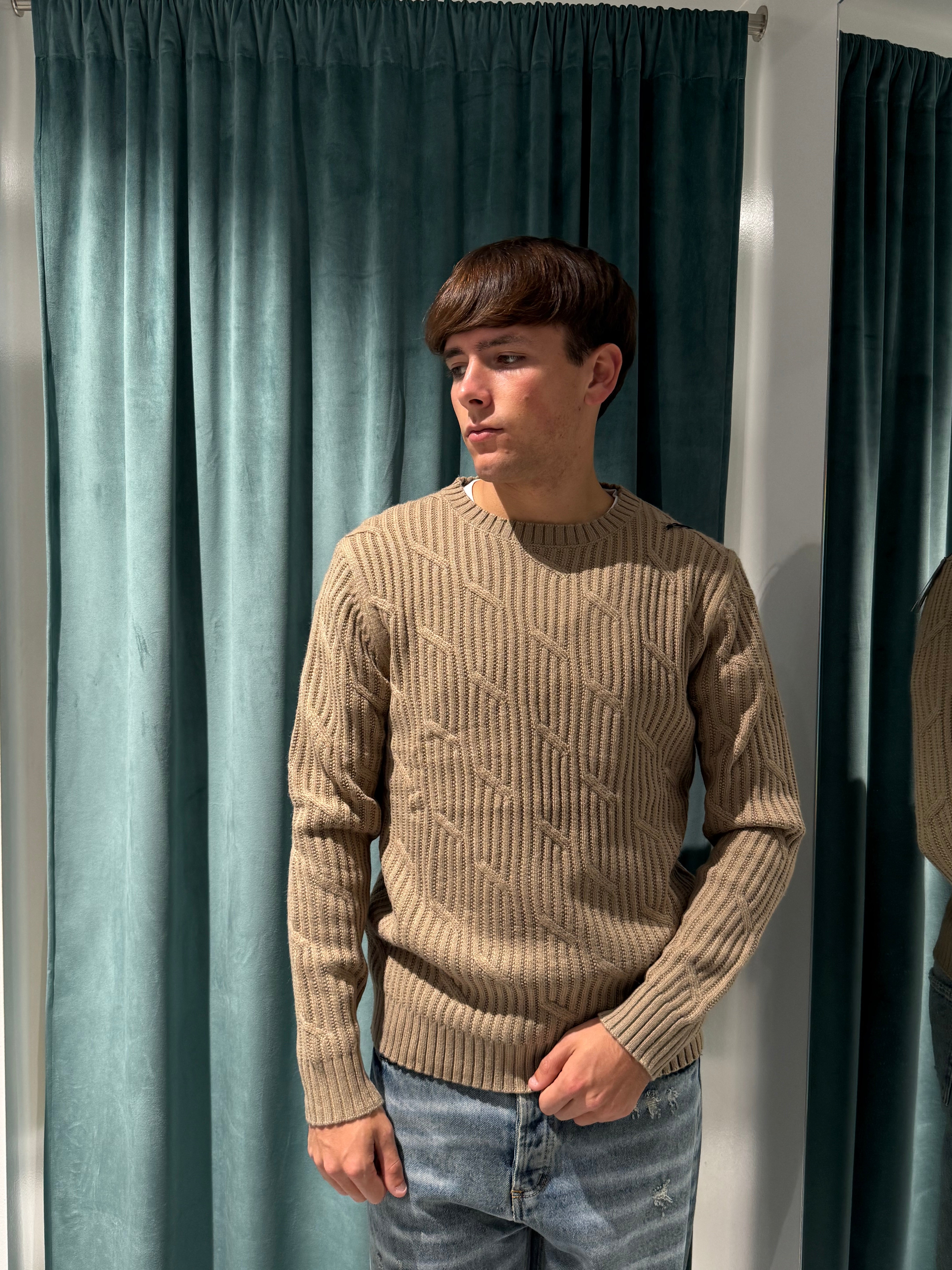 maglioncino giocollo lavorato