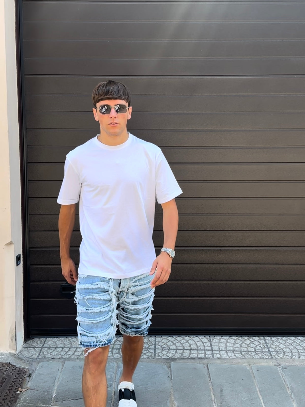 bermuda rotture jeans