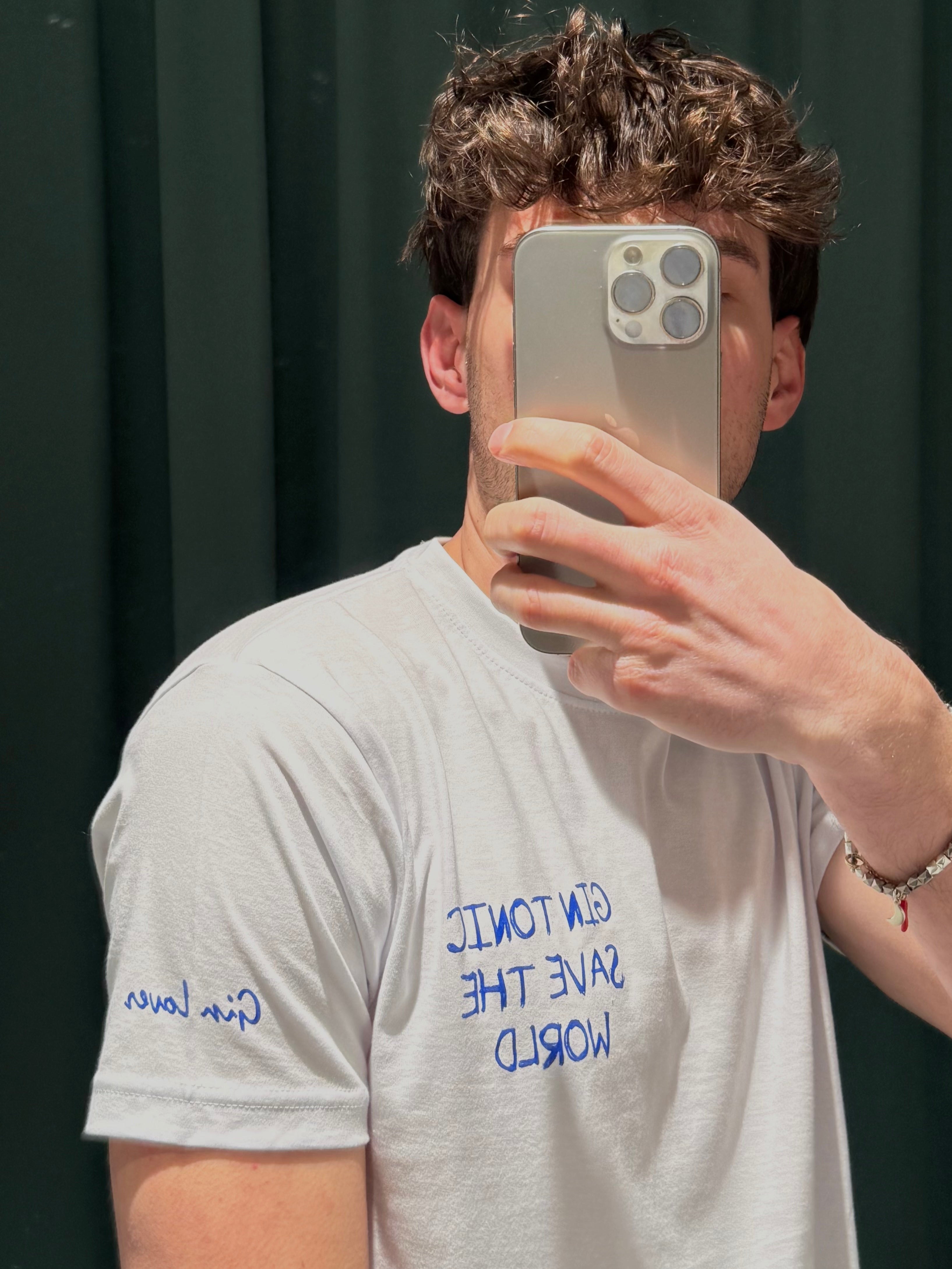t-shirt gintonic save the worls