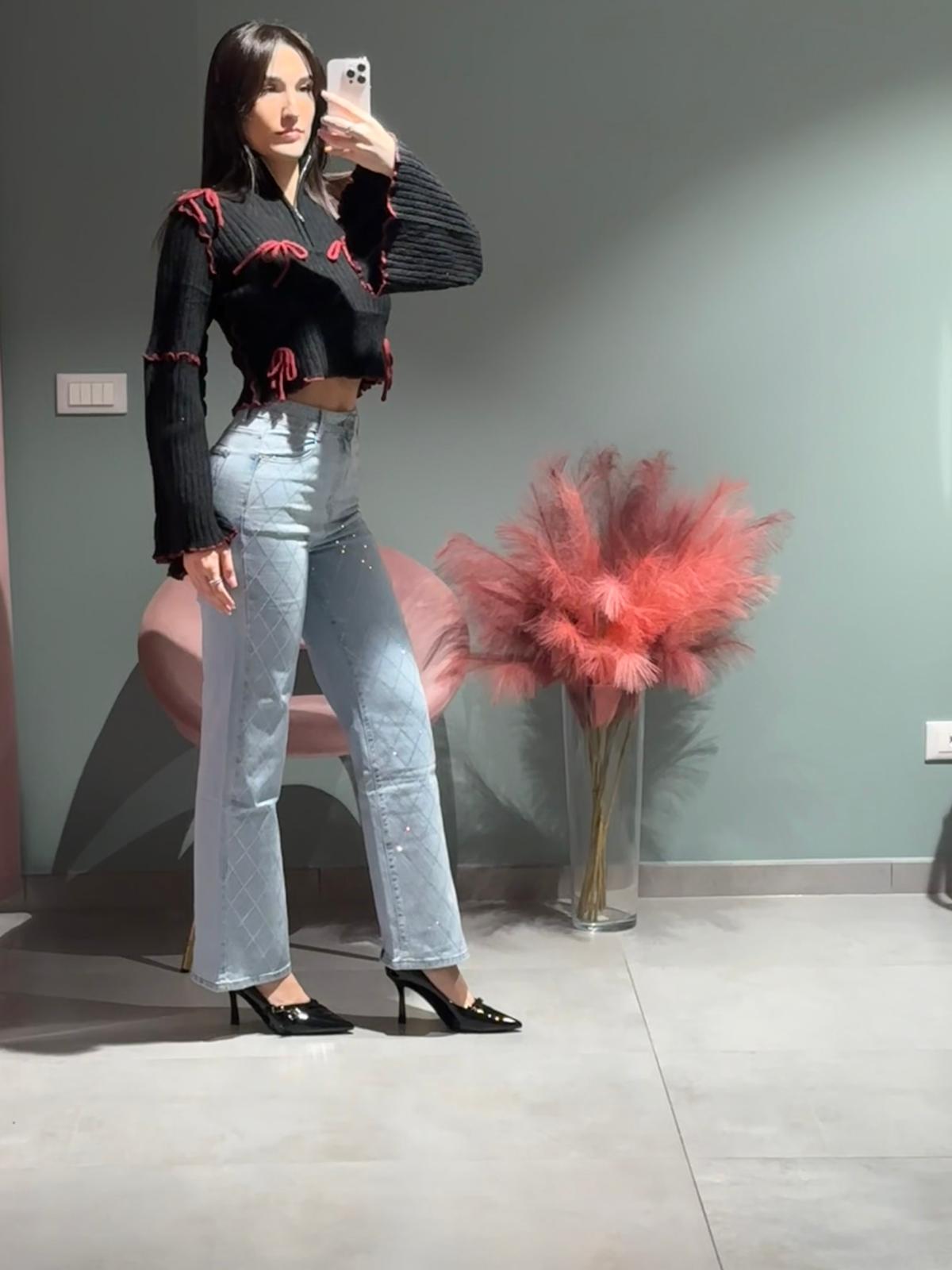 jeans rombi sky