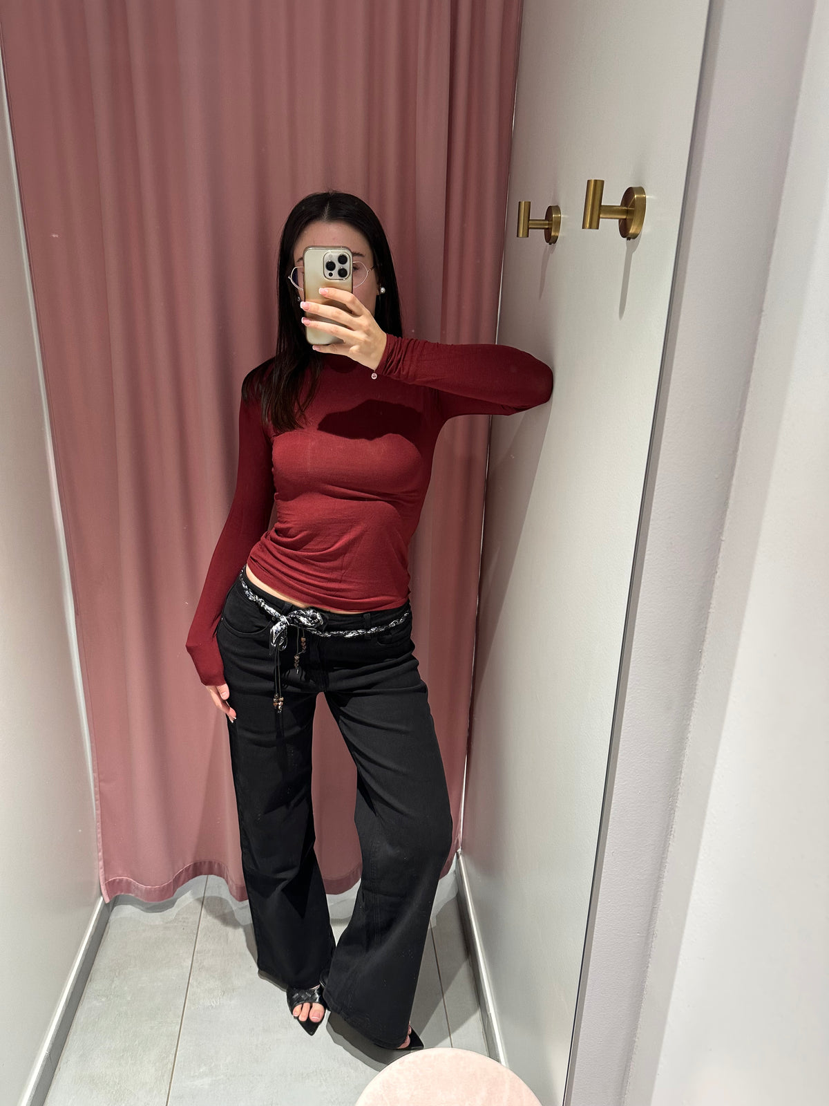 jeans cintura bandana