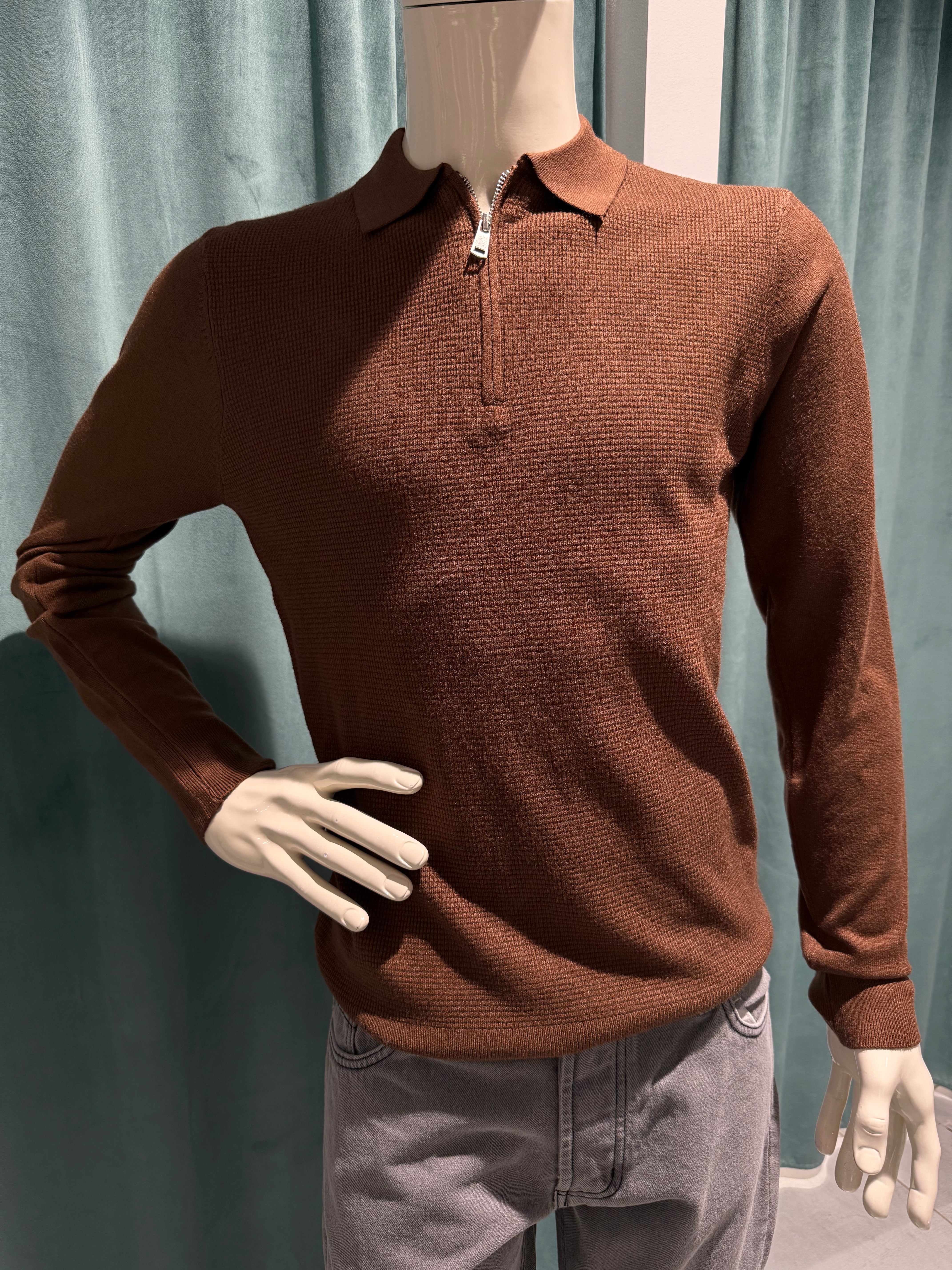 maglioncino polo zip