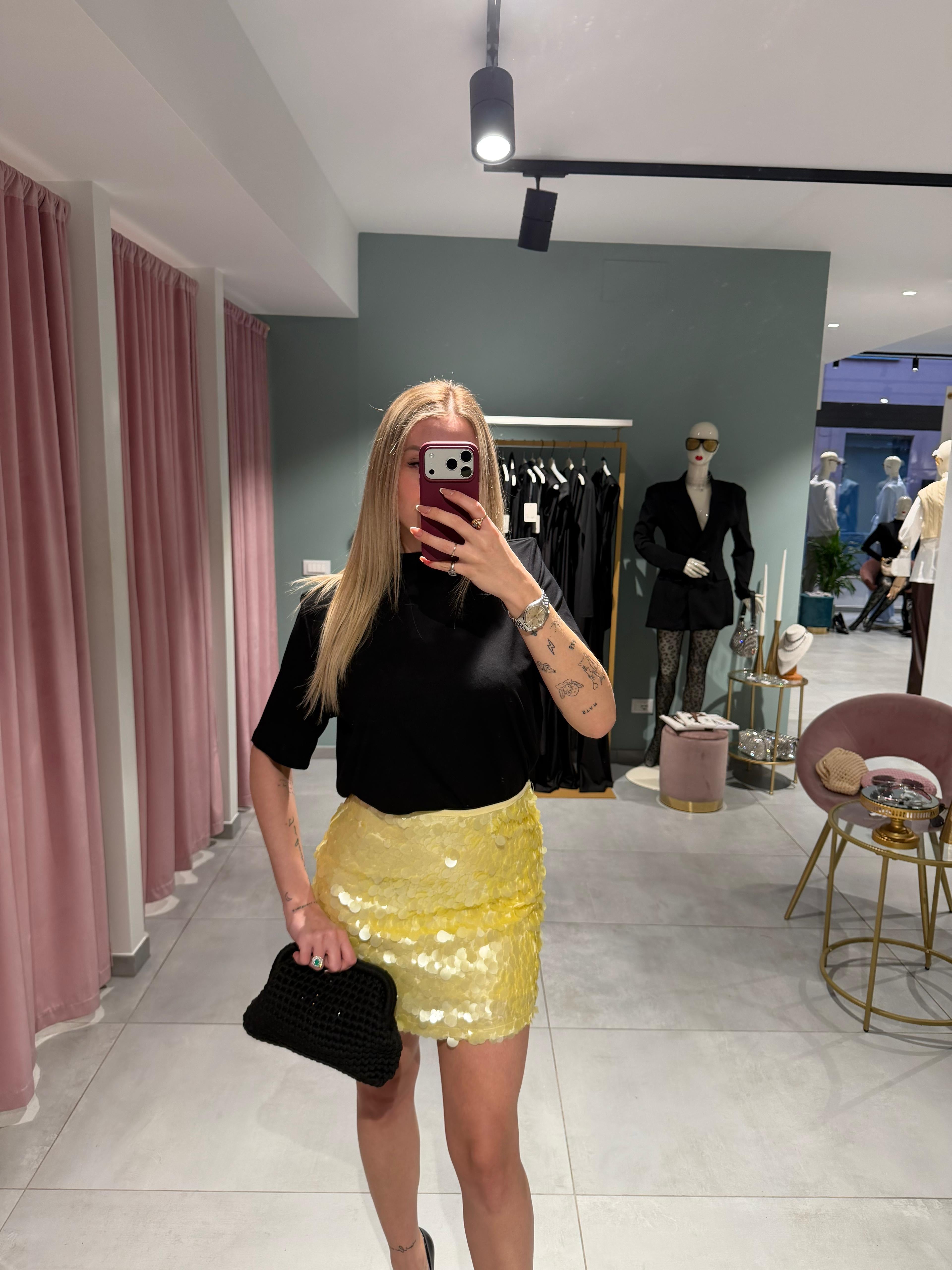 gonna fashion paillettes