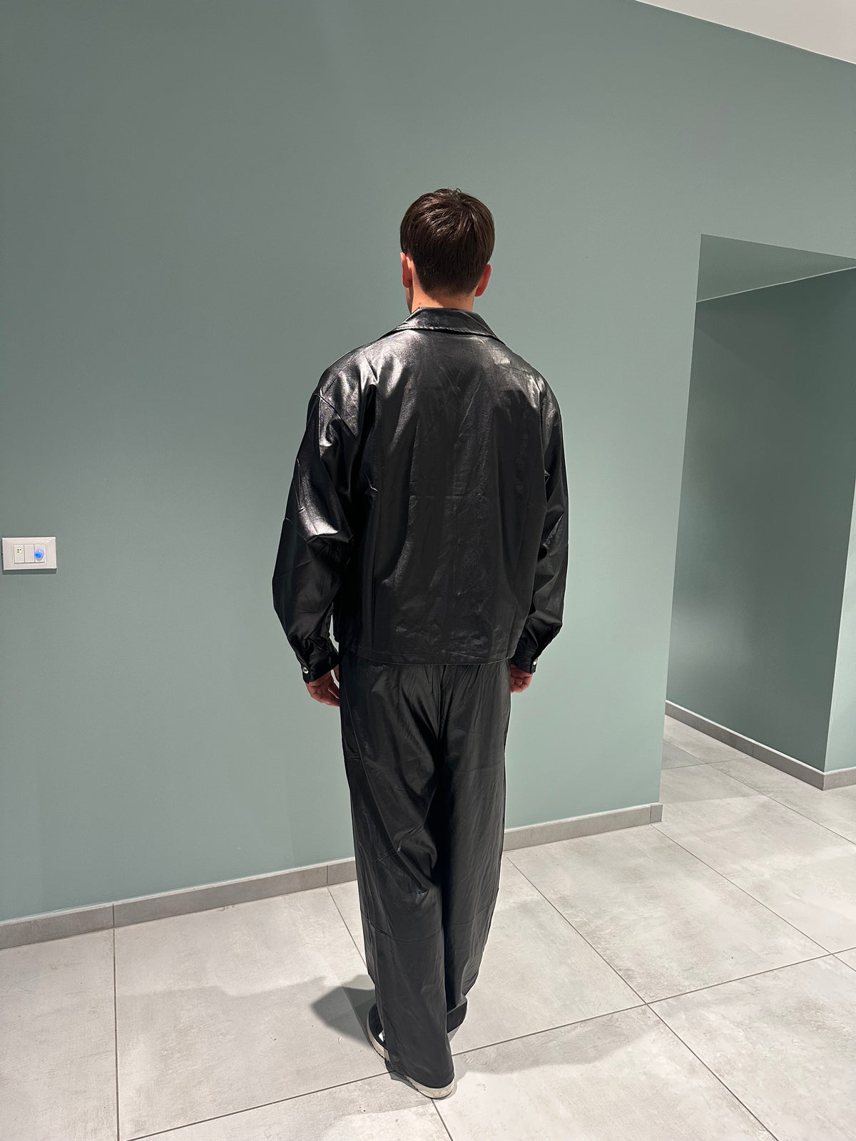 coordinato ecopelle black