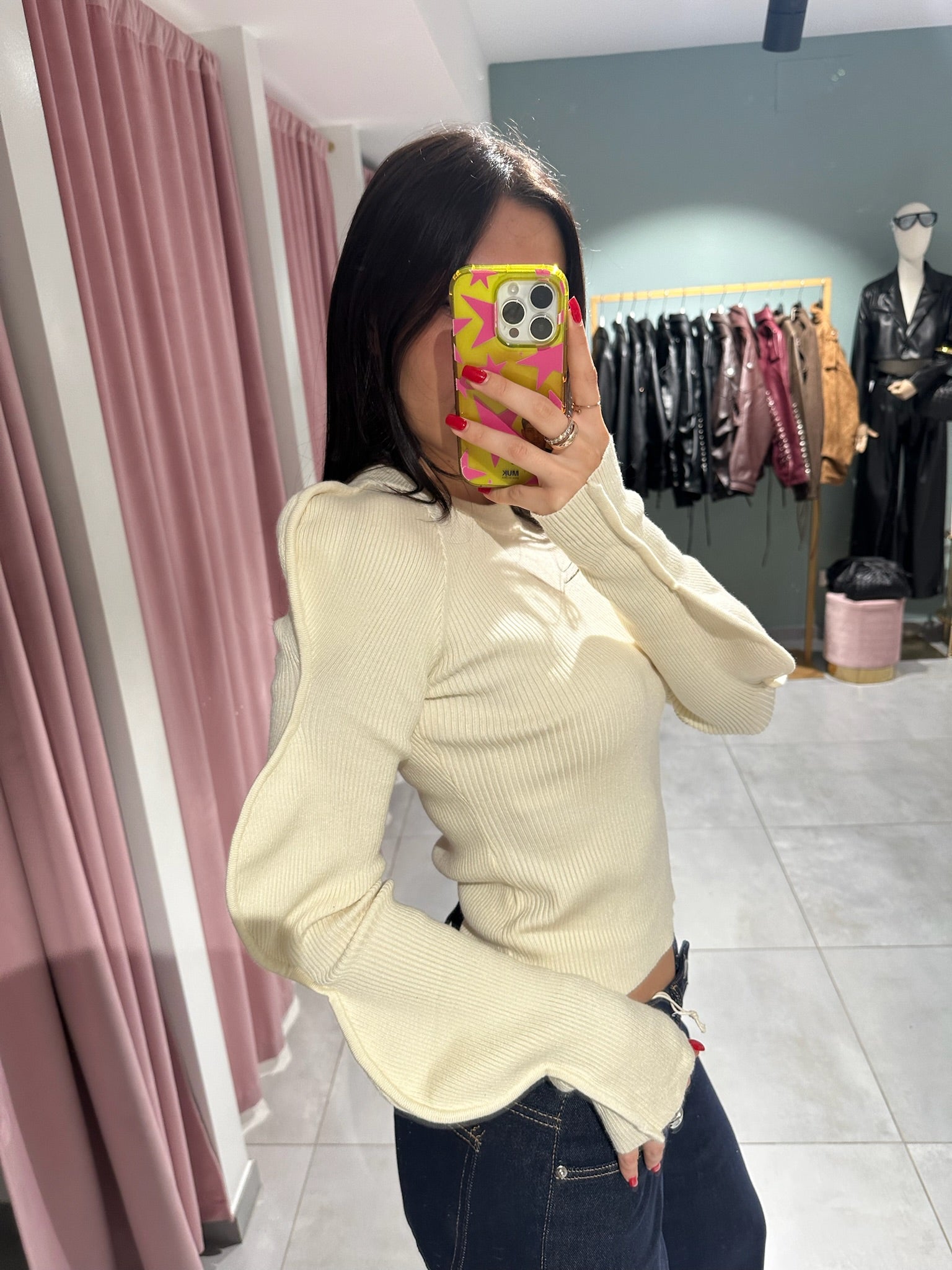 maglione manica balloon