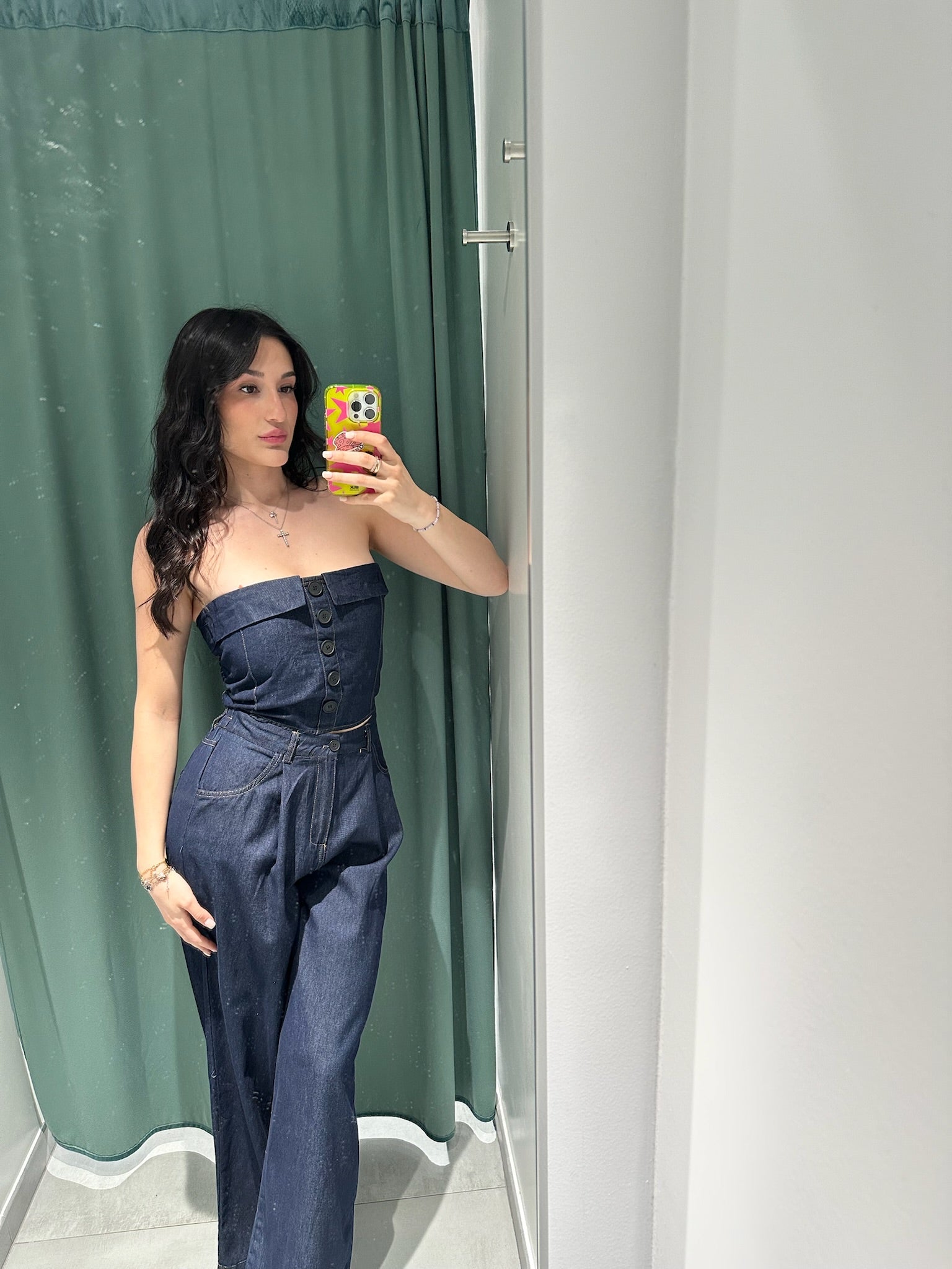 coordinato jeans blu
