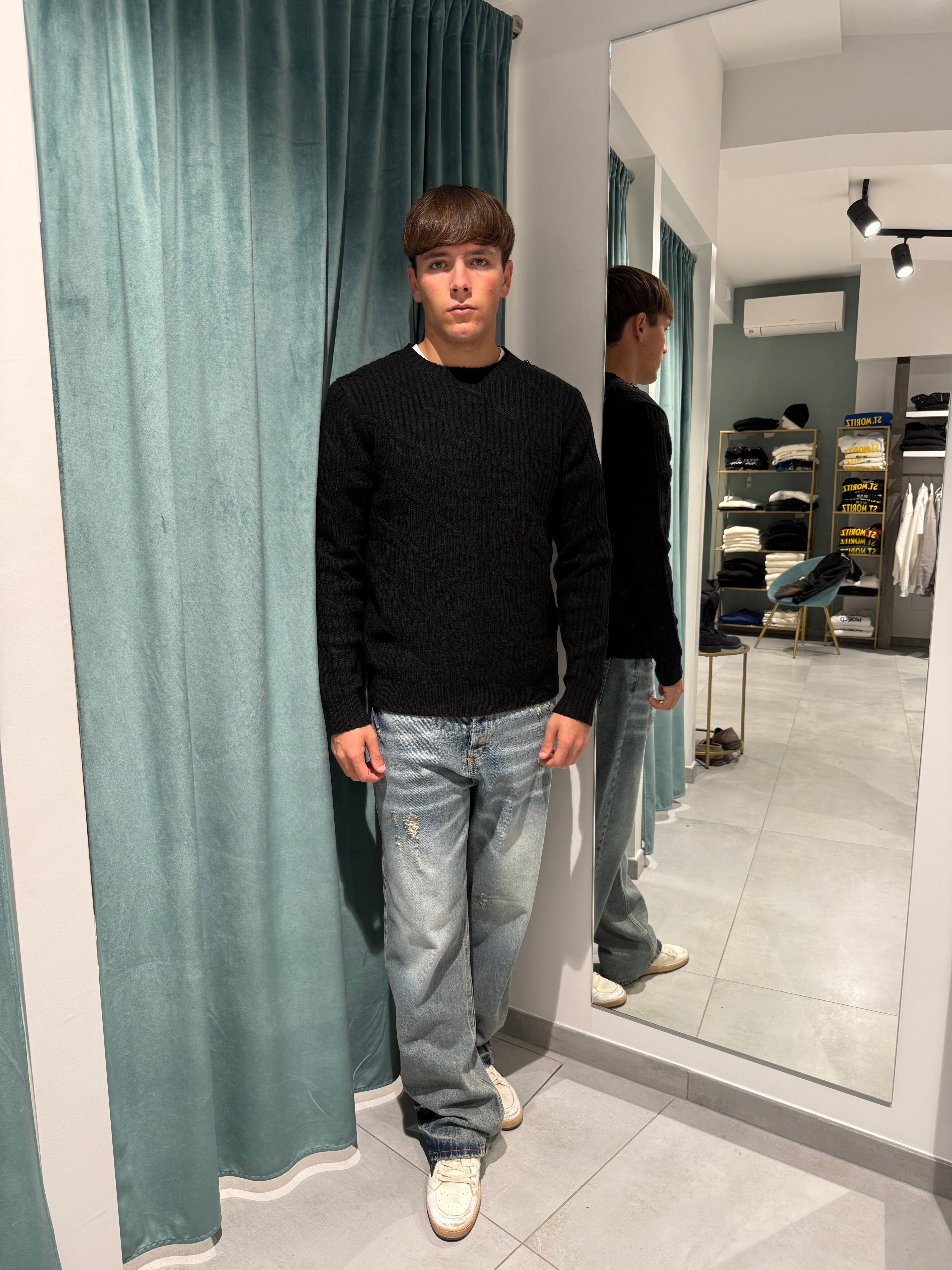 maglioncino giocollo lavorato