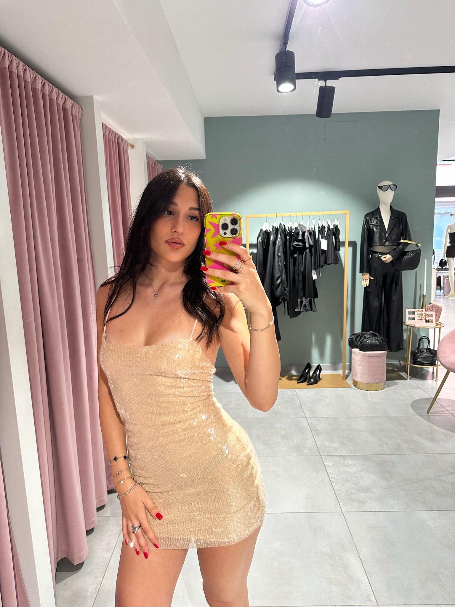abito paillettes serena