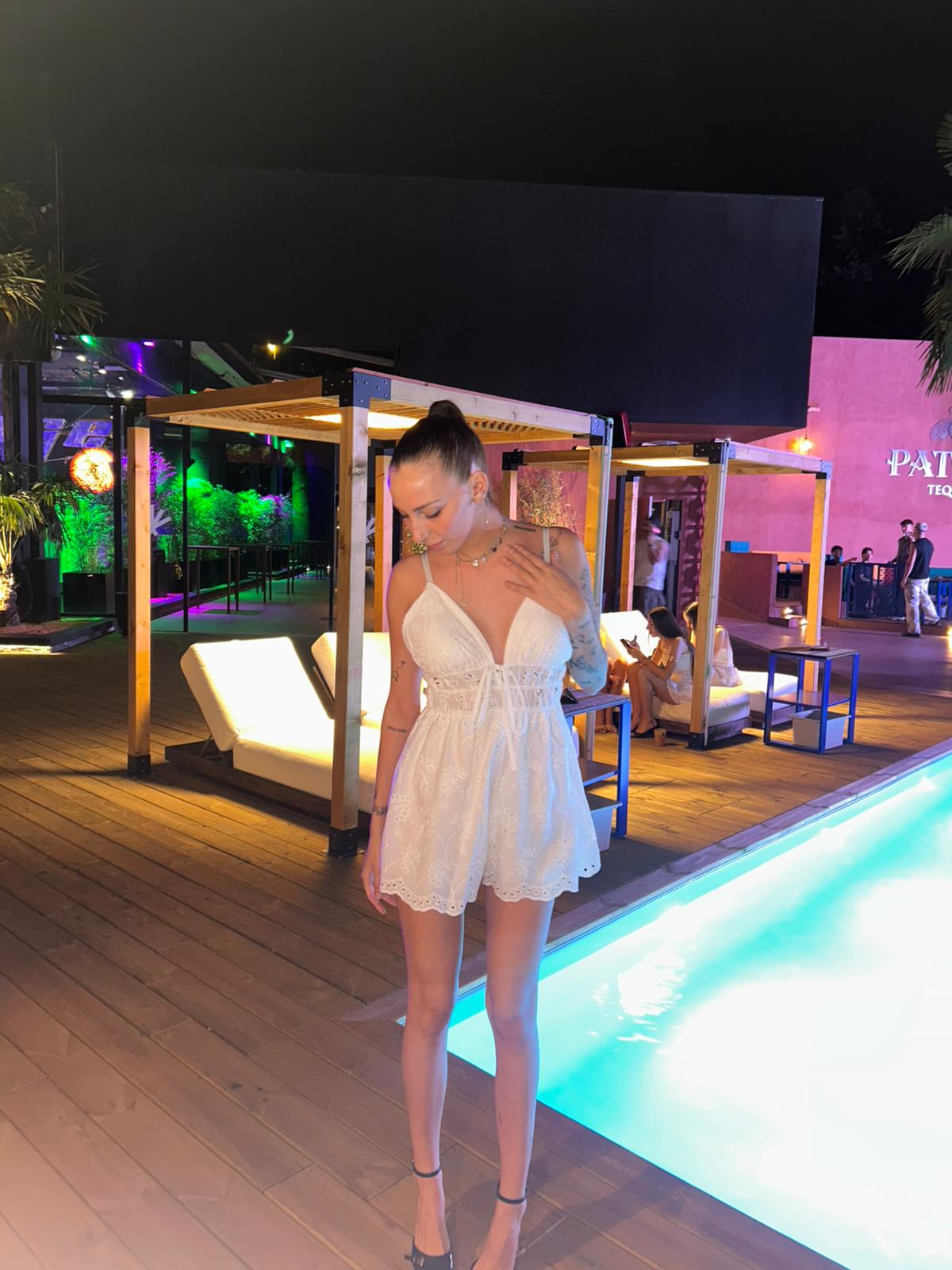 tutina pantaloncino sangallo