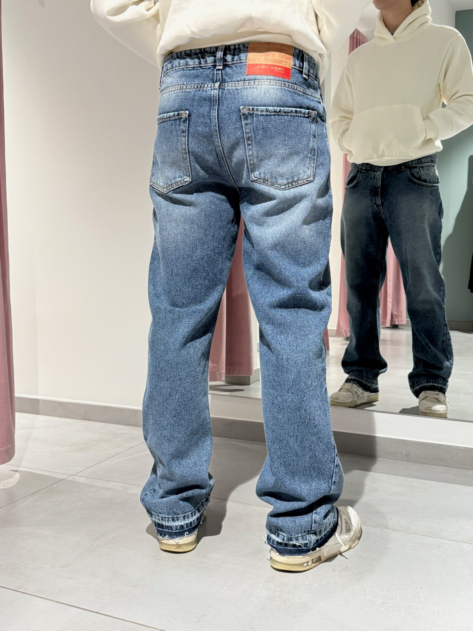 jeans effetto flare