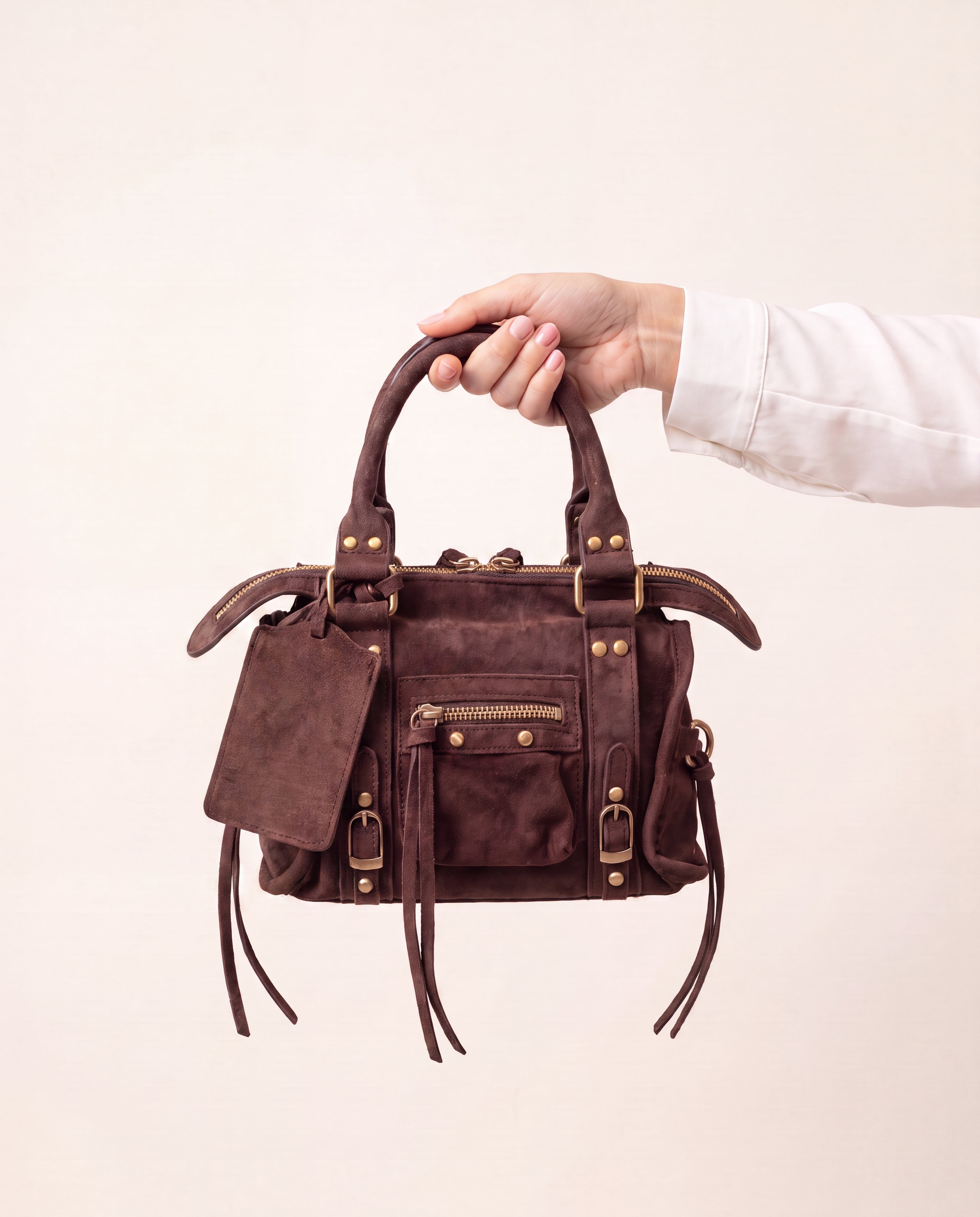 borsa greta effetto camoscio