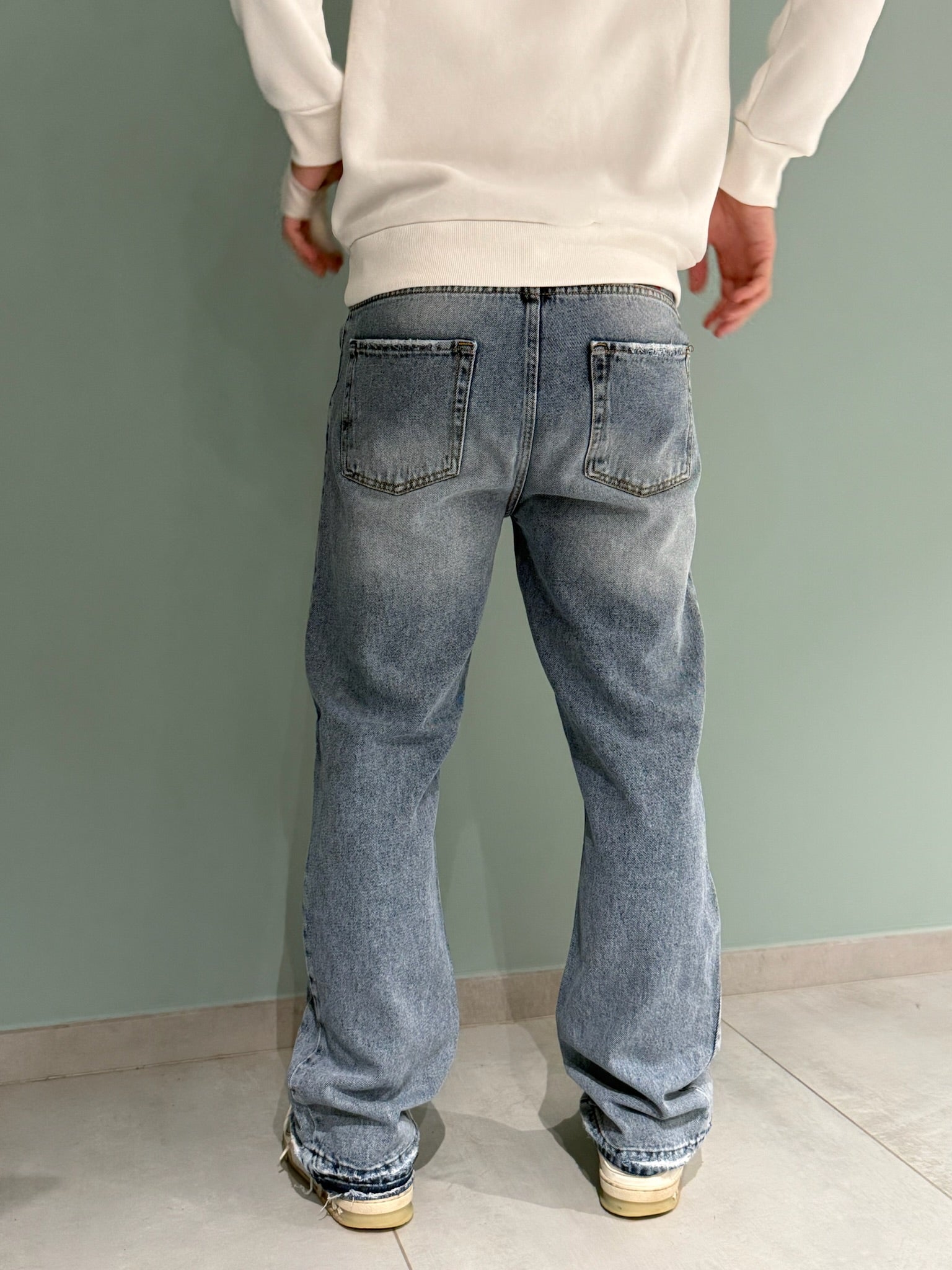 jeans simil flare light