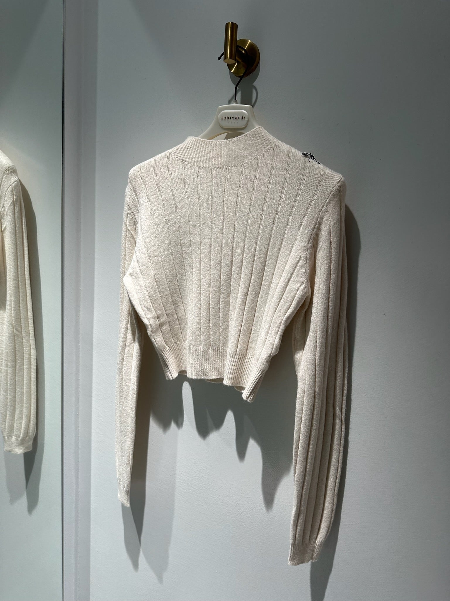 maglioncino costine cropped