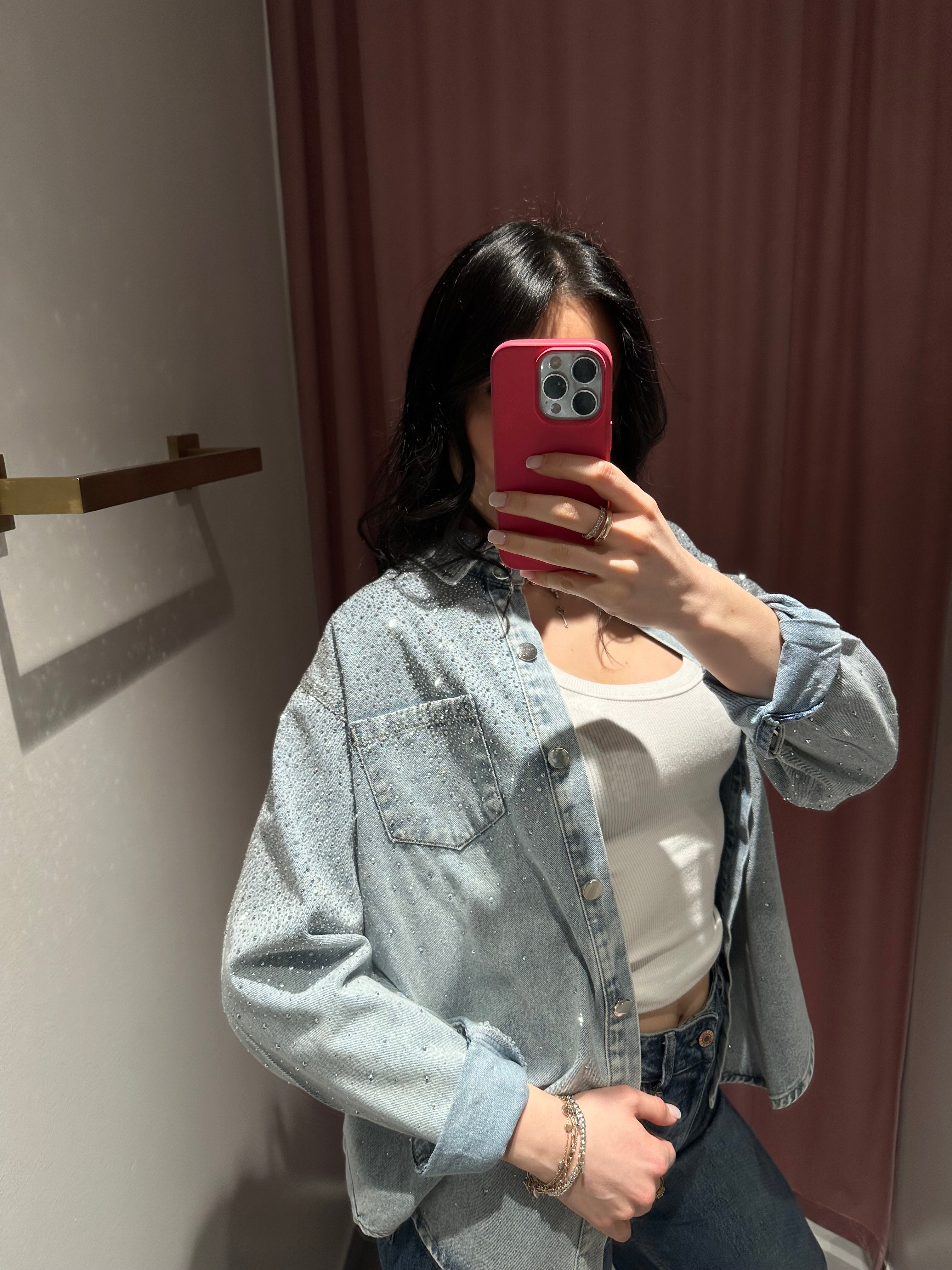 camicia strass wow