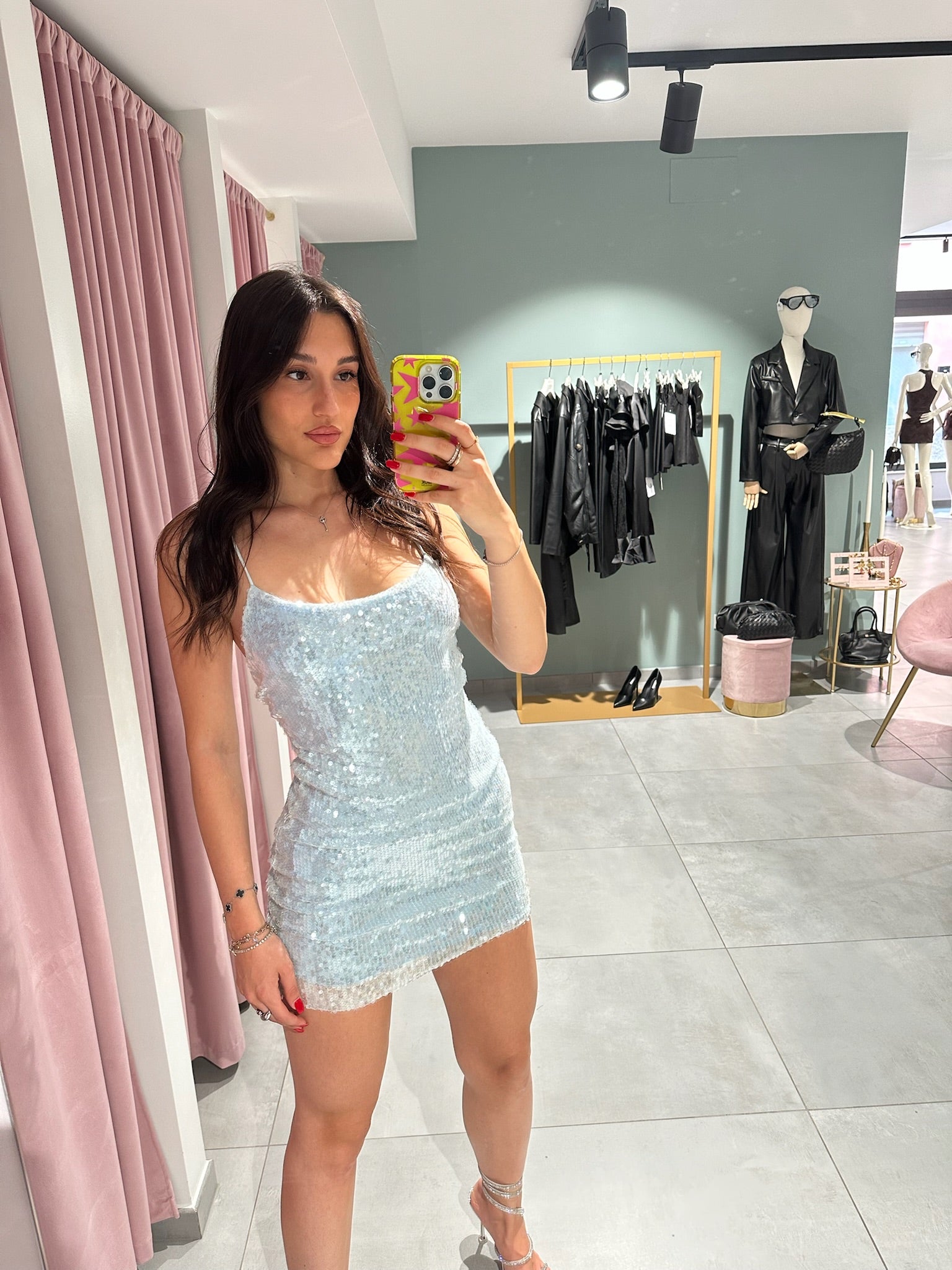 abito paillettes serena