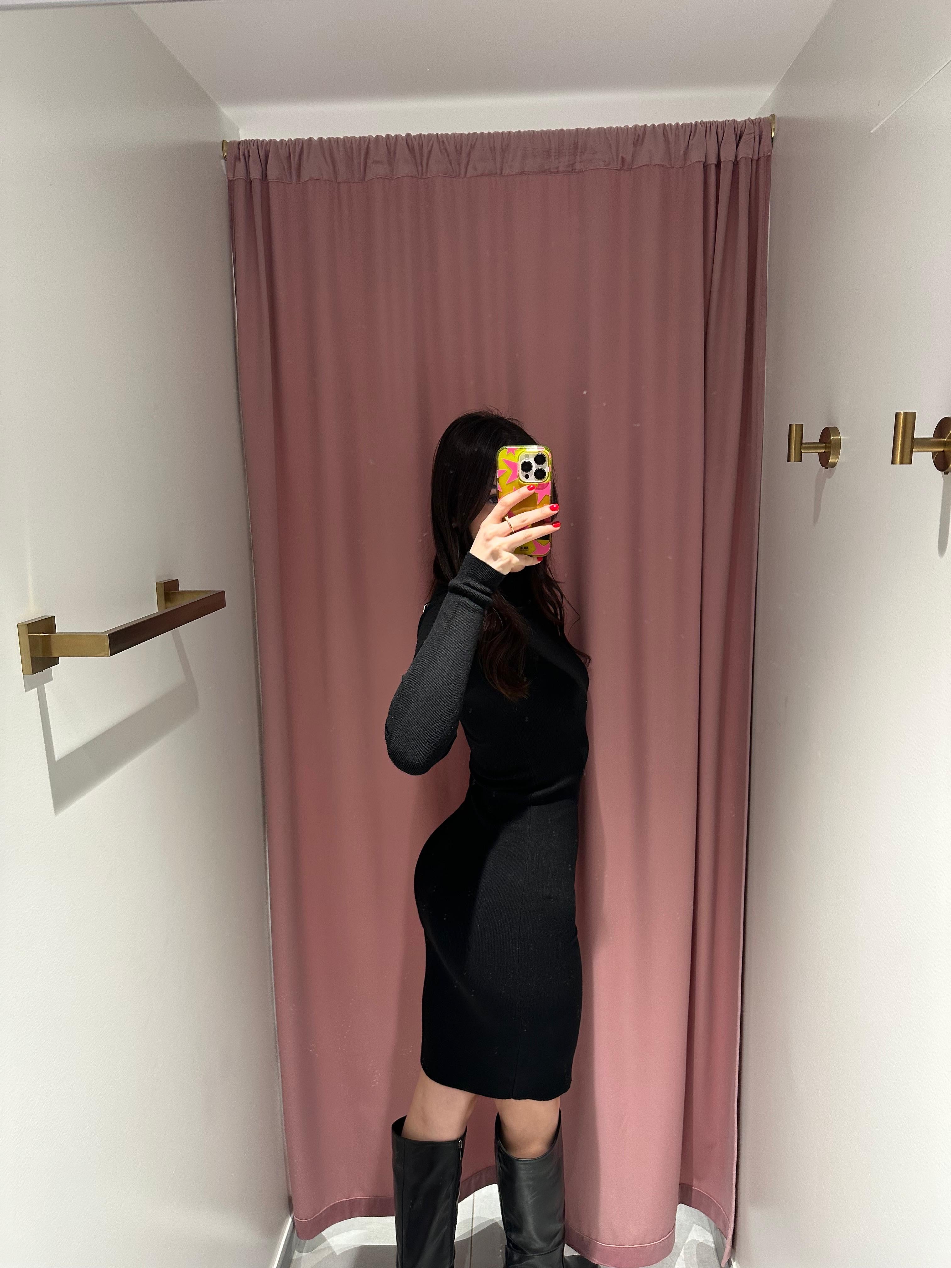 abito filo dolcevita lungo