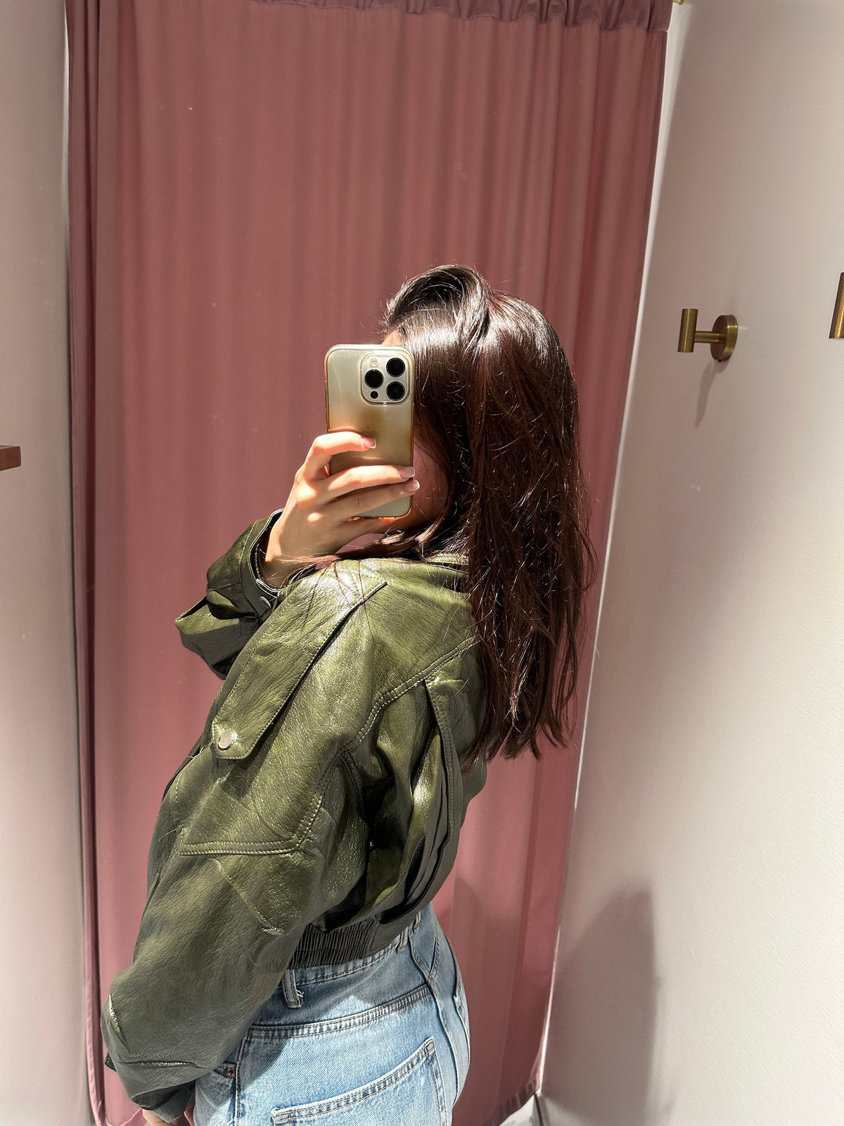 giubbotto bomber lucido