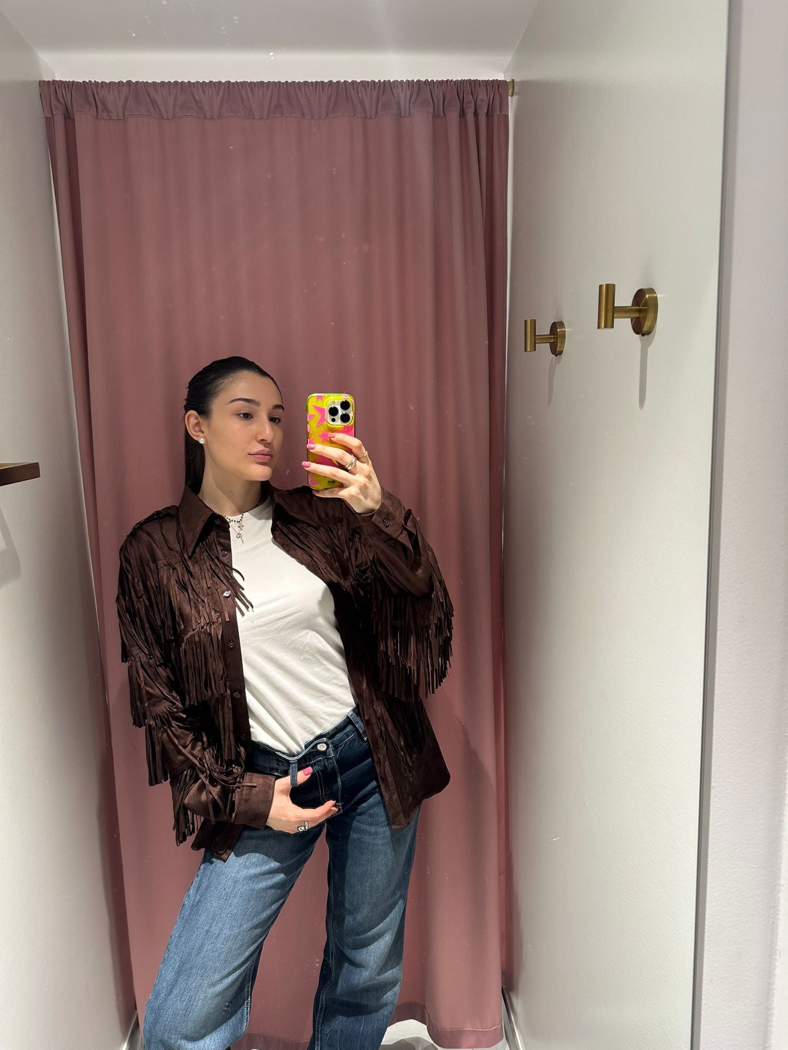 camicia frangiata