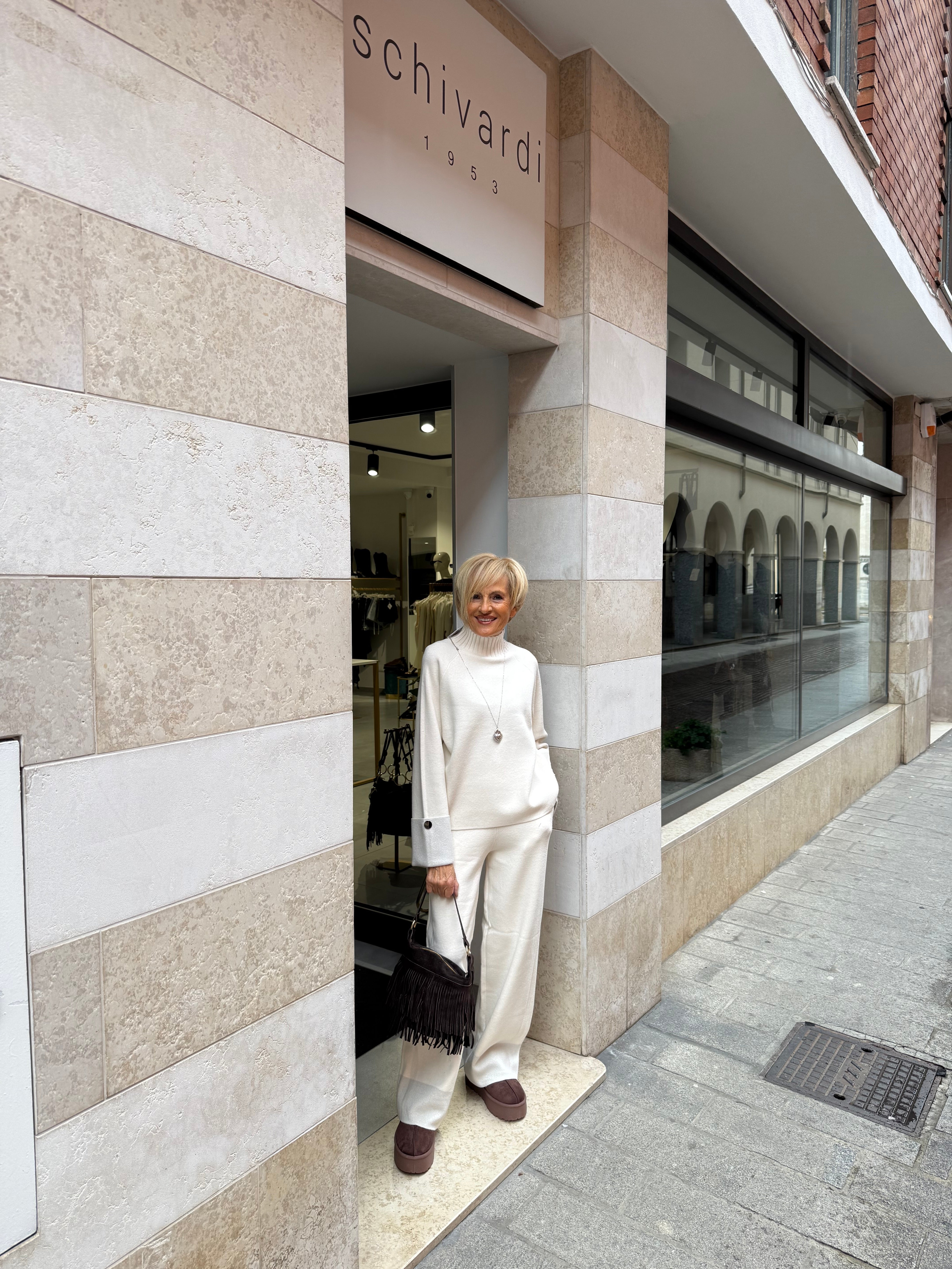 coordinato in filo e lurex