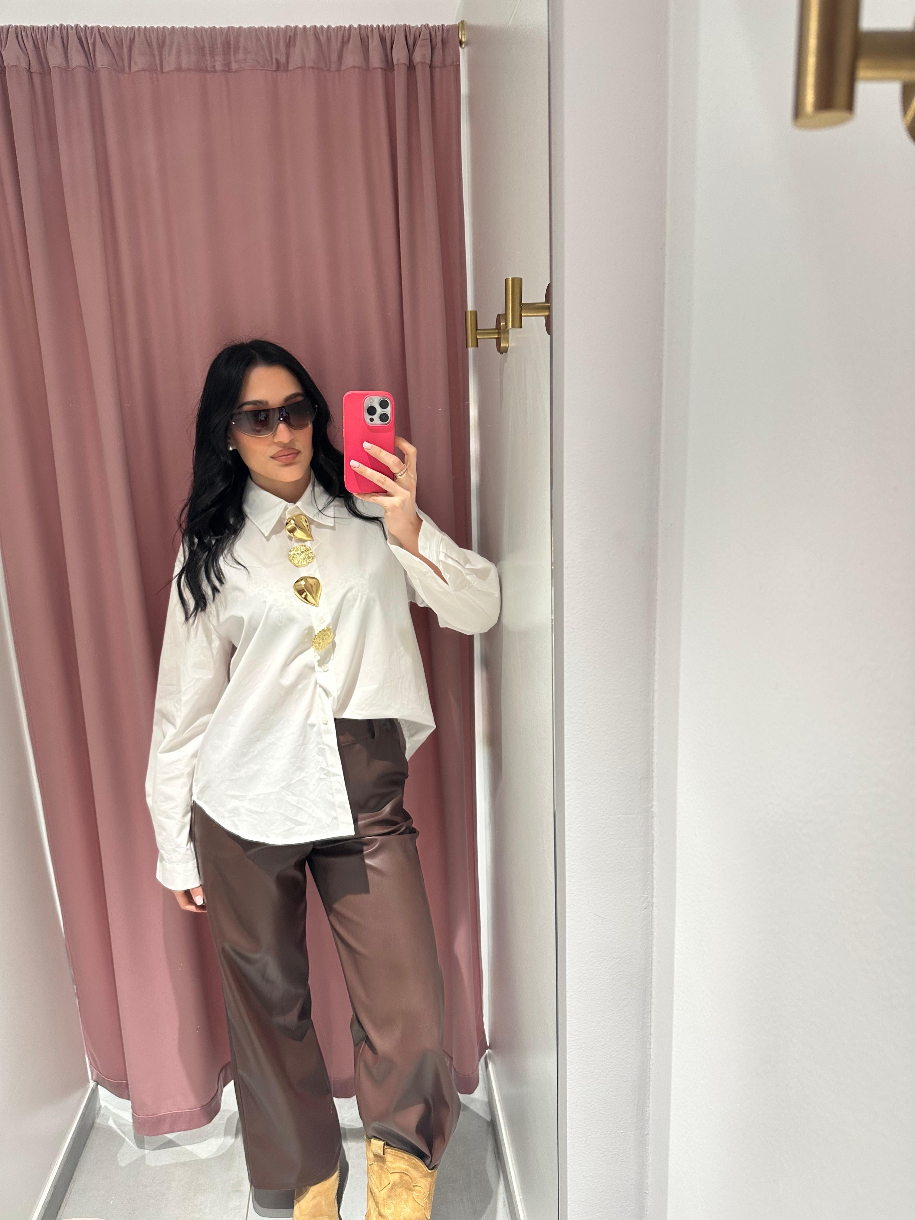 camicia spille gold