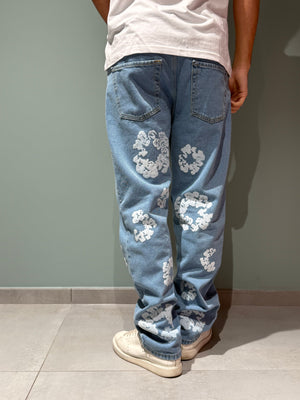 jeans fiori