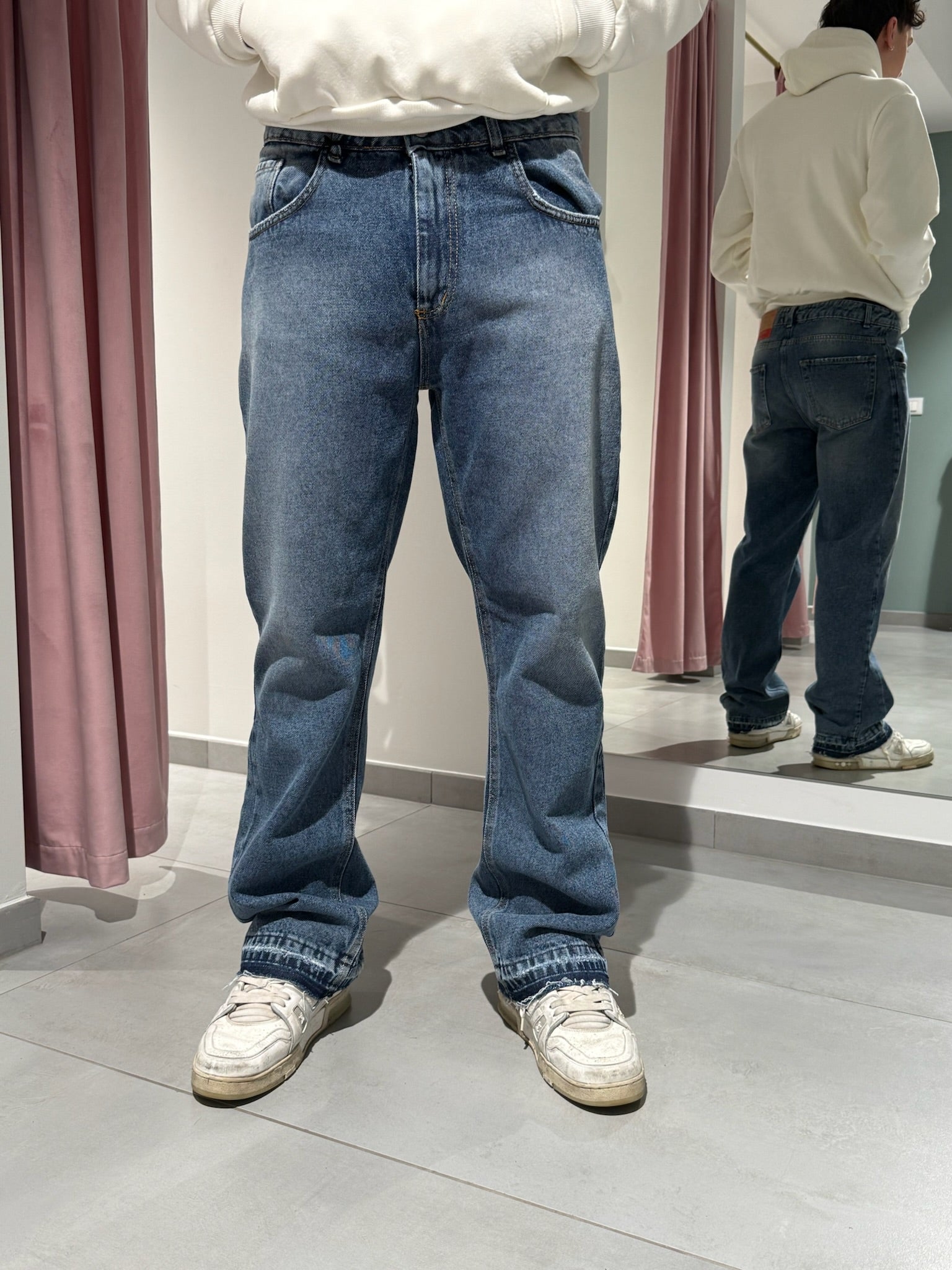 jeans effetto flare
