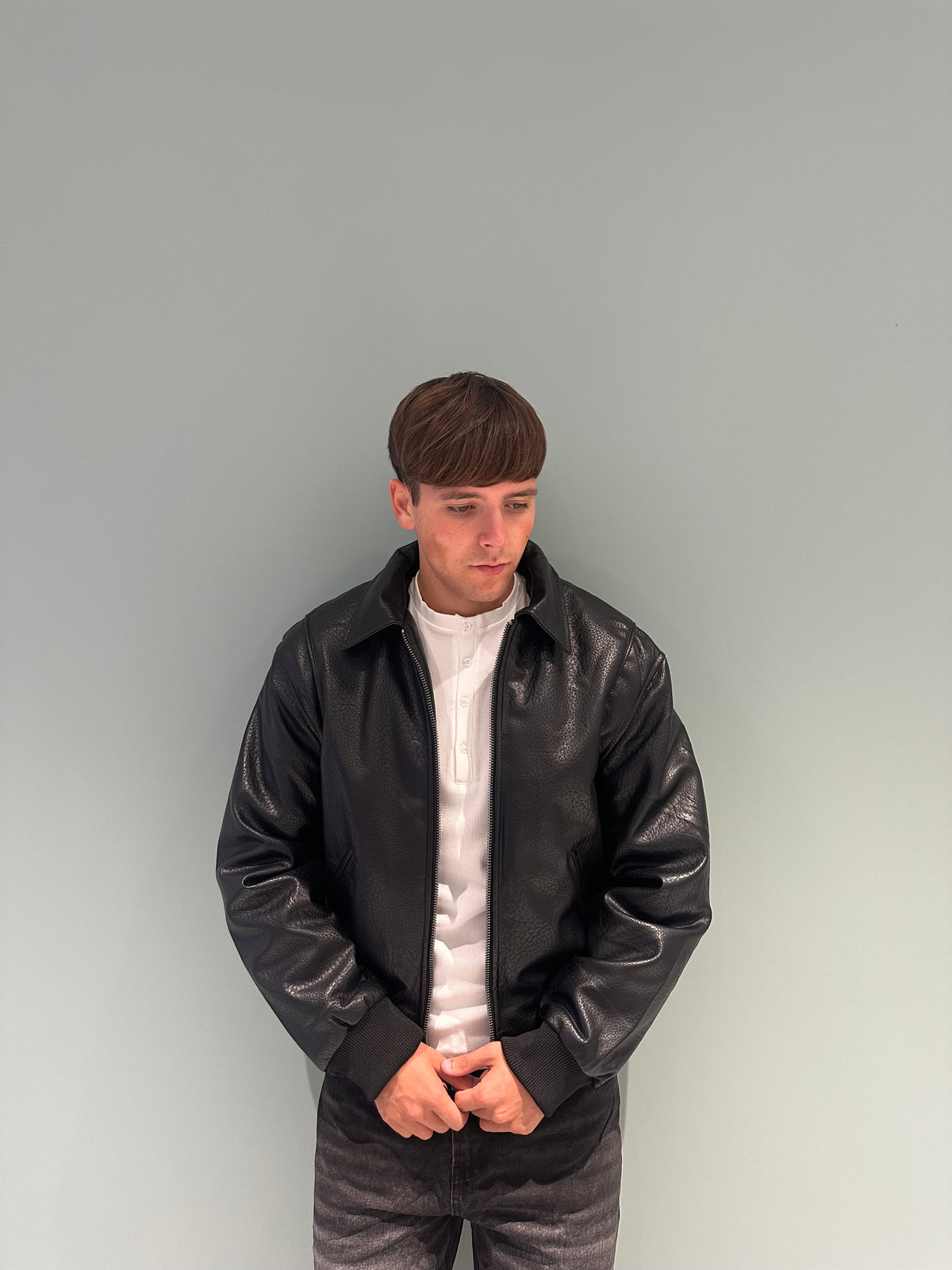 giacca bomber ecopelle