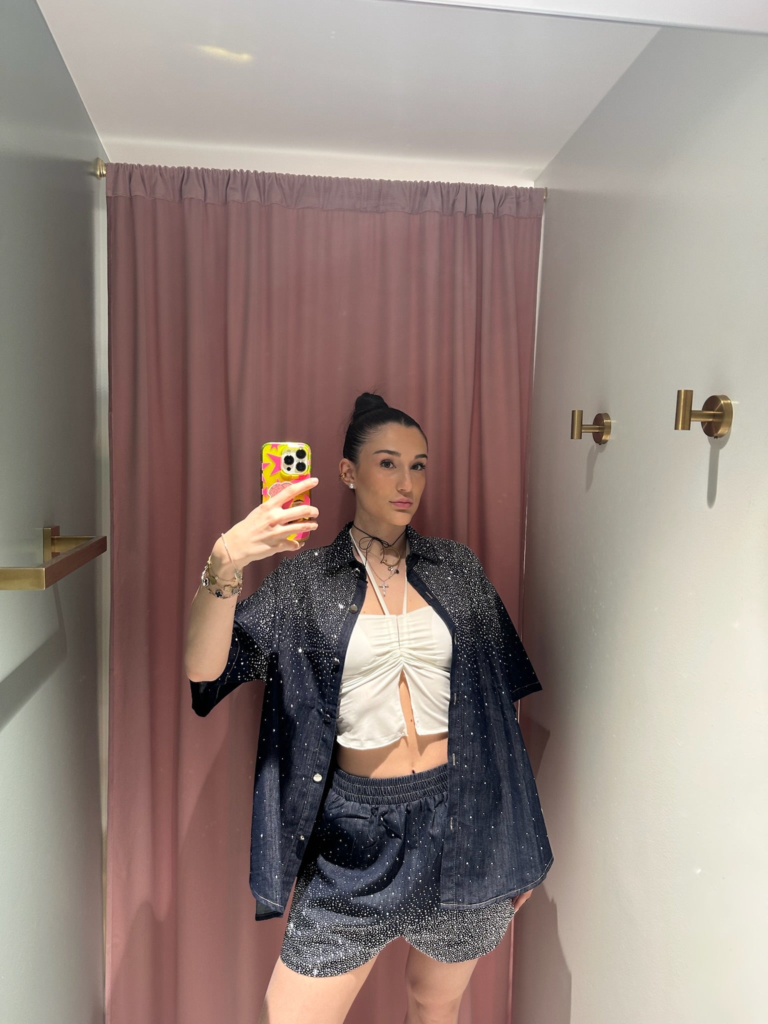 coordinato jeans brillo