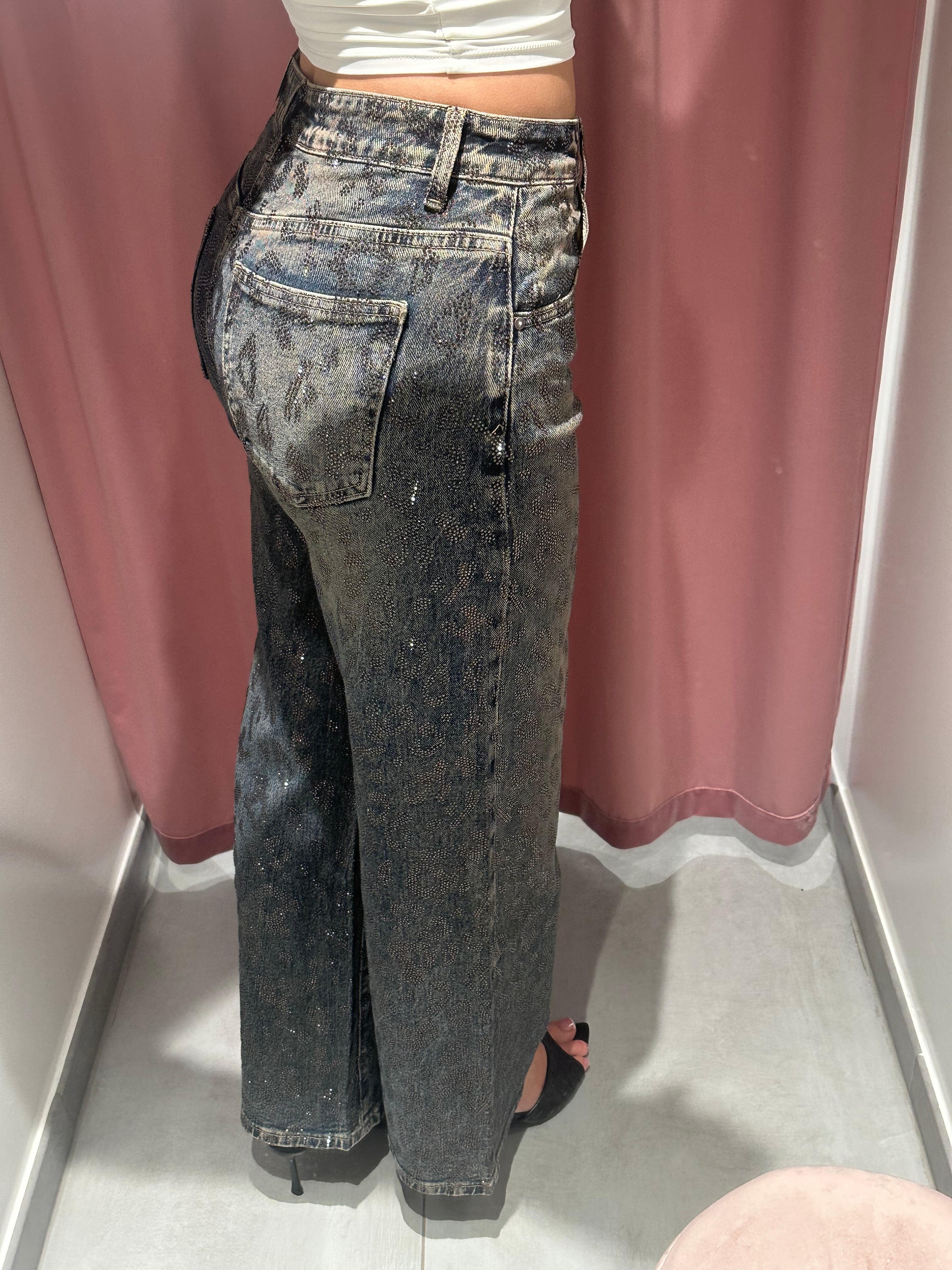 jeans animalie swarovski