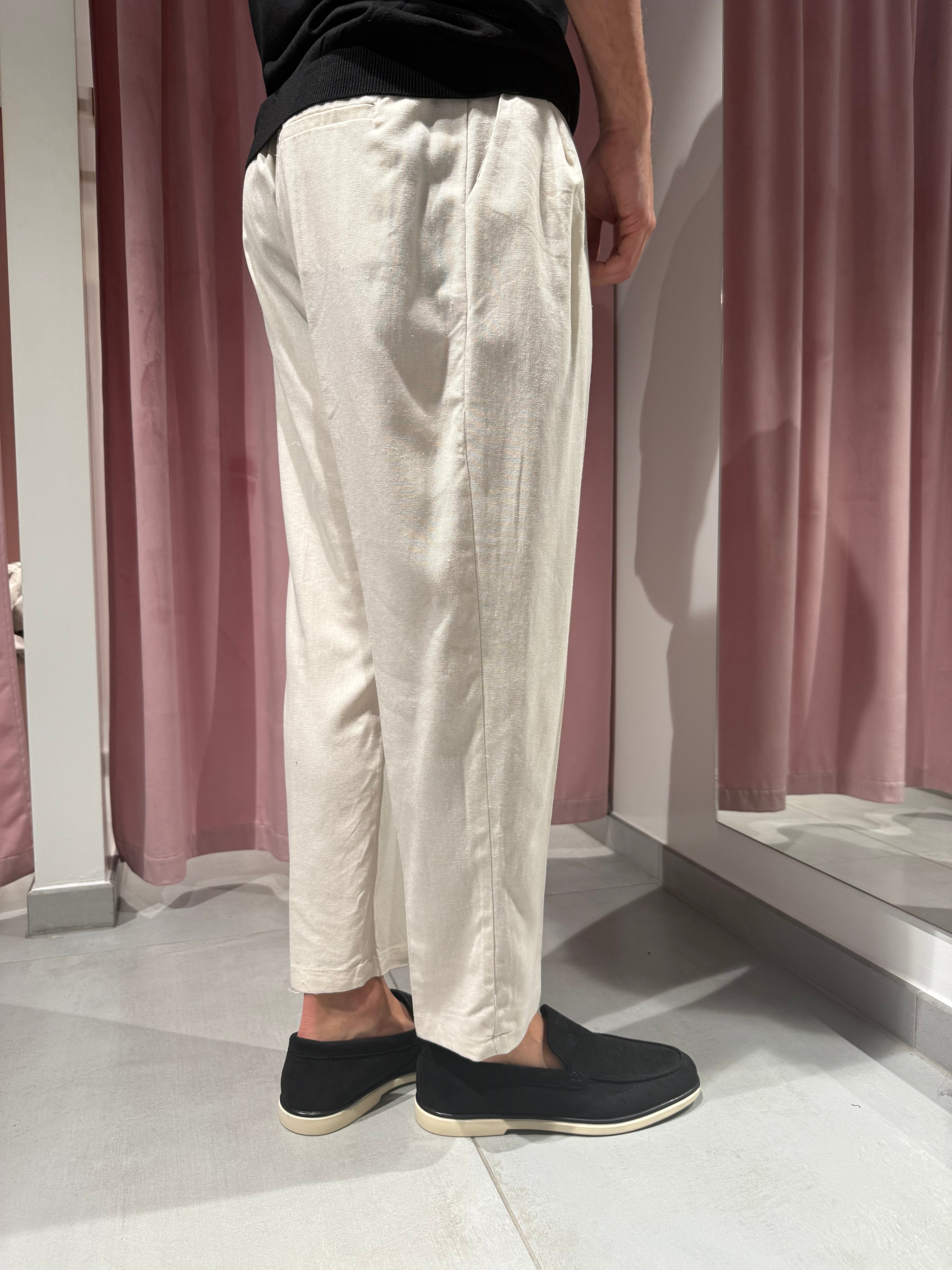 pantalone lino regular