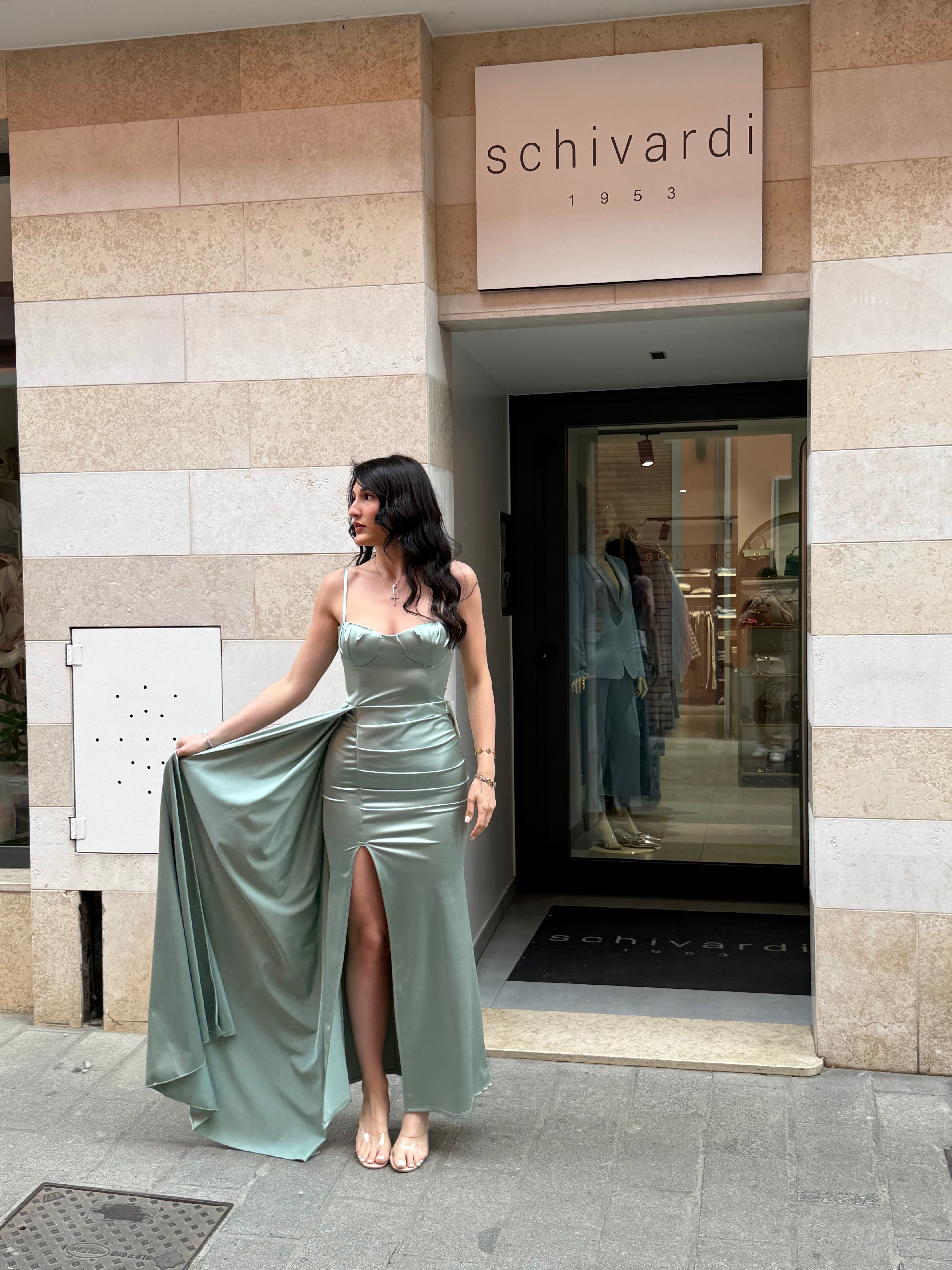 abito elegant raso