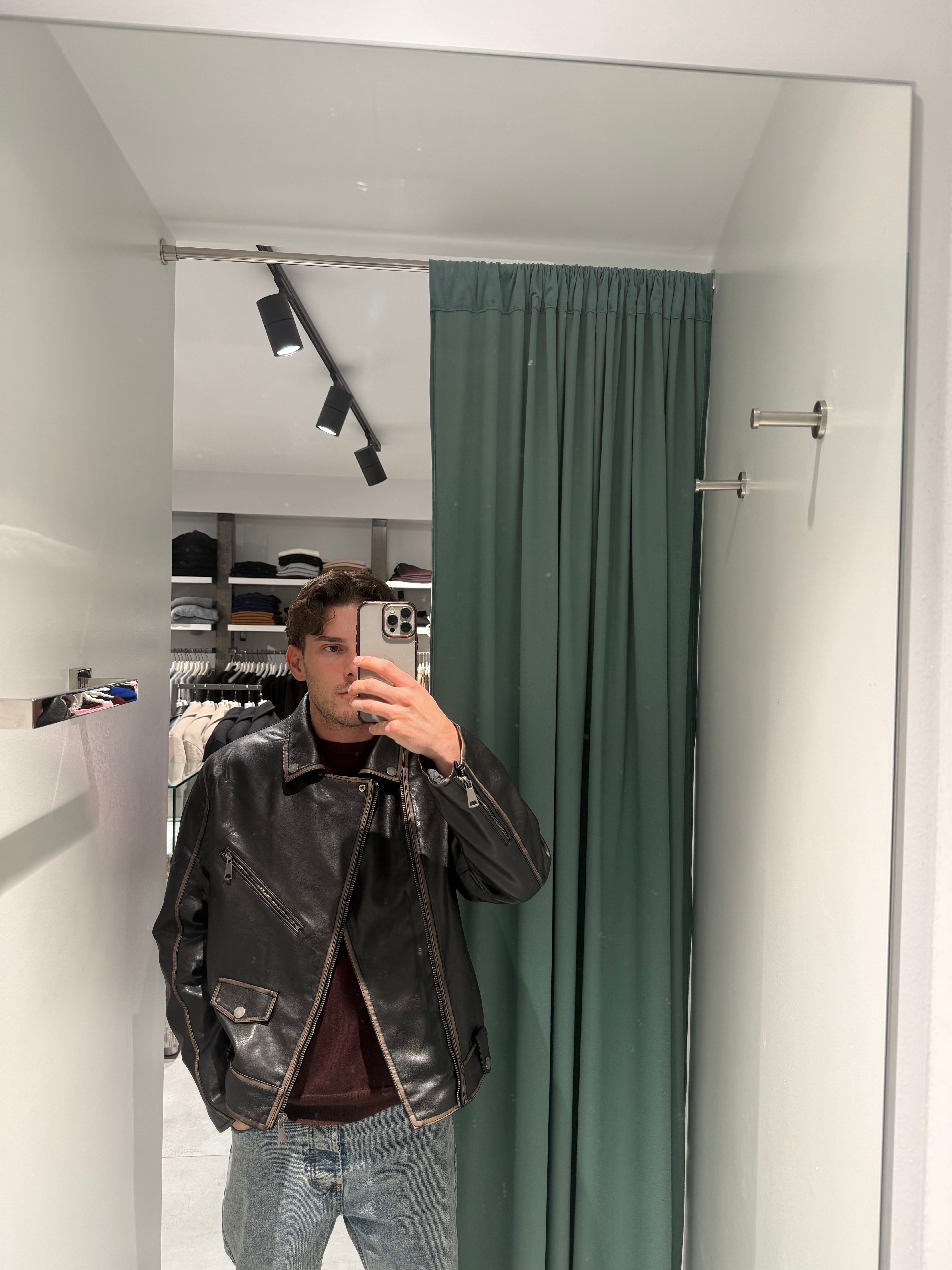 chiodo imbottito invecchiato ecopelle