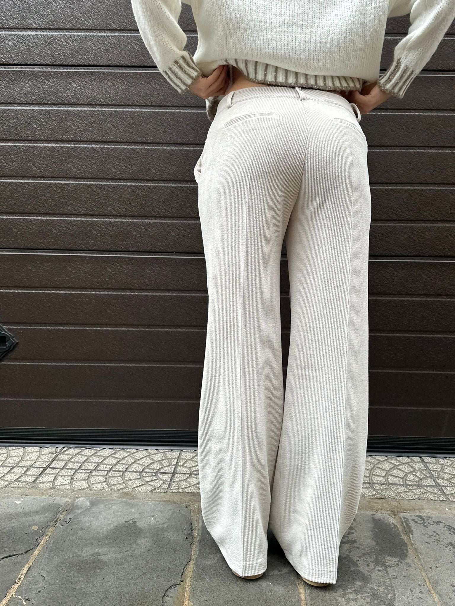 pantalone costine velluto