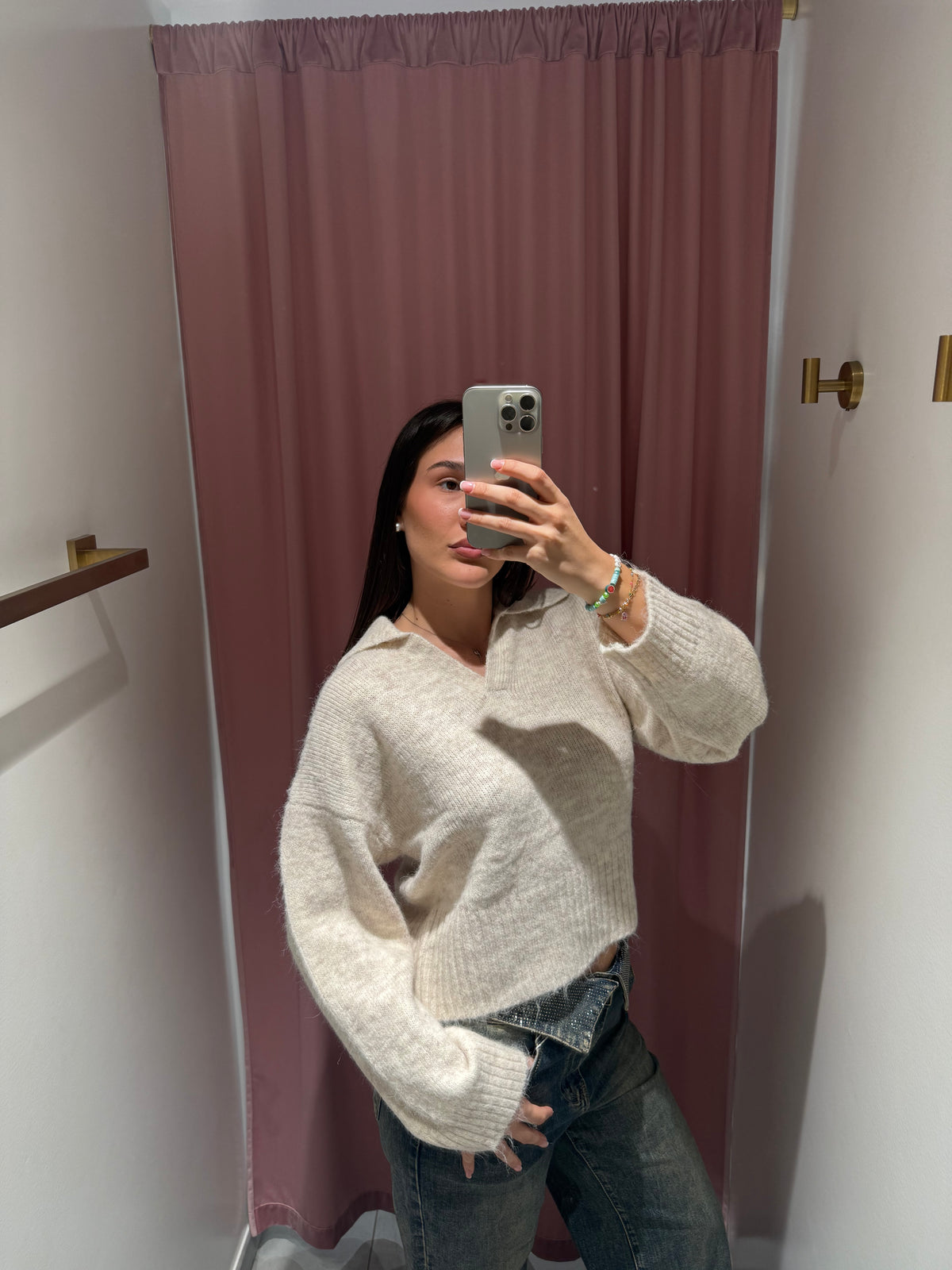 maglione scollo v