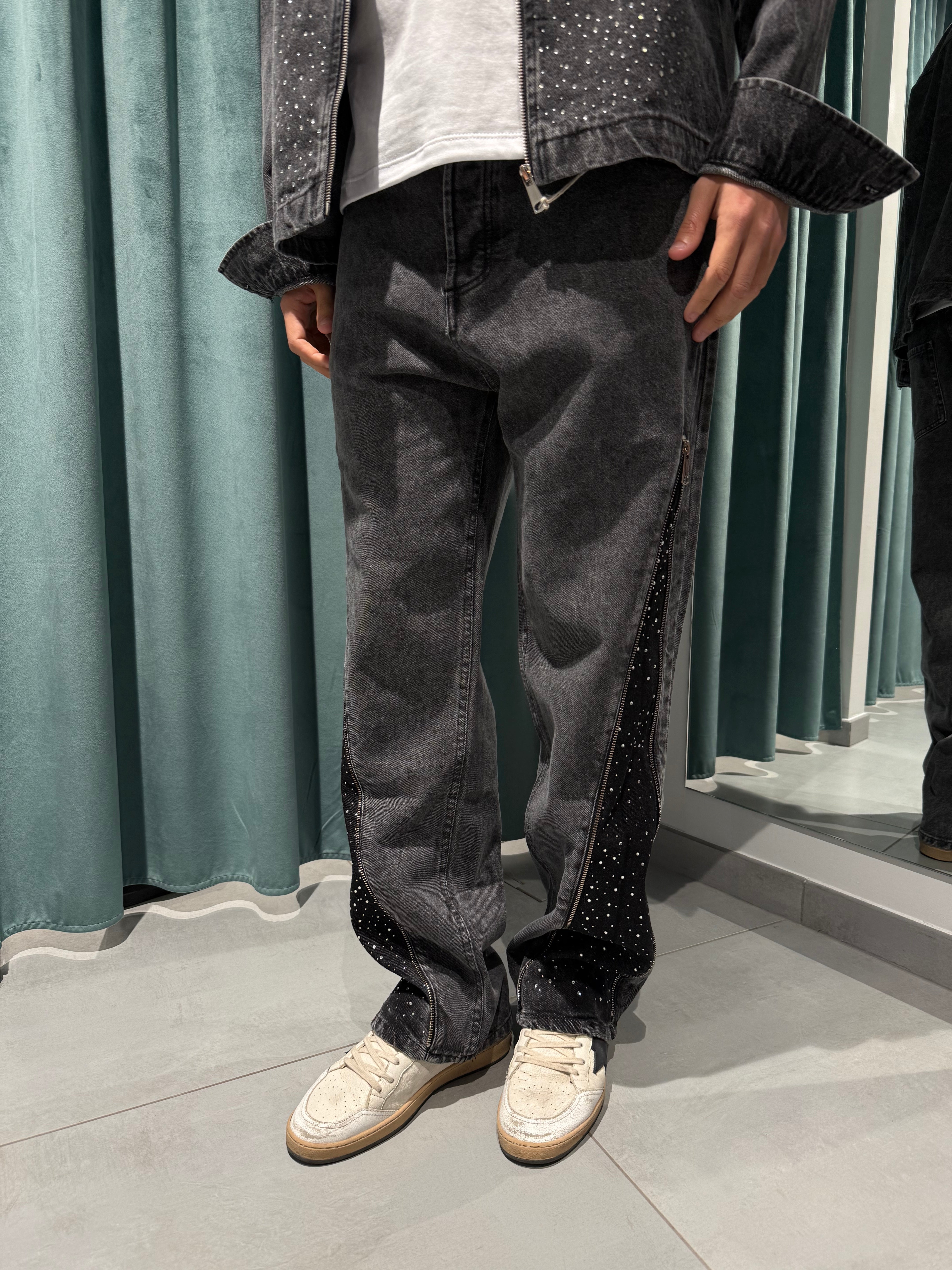 coordinato zip diamond