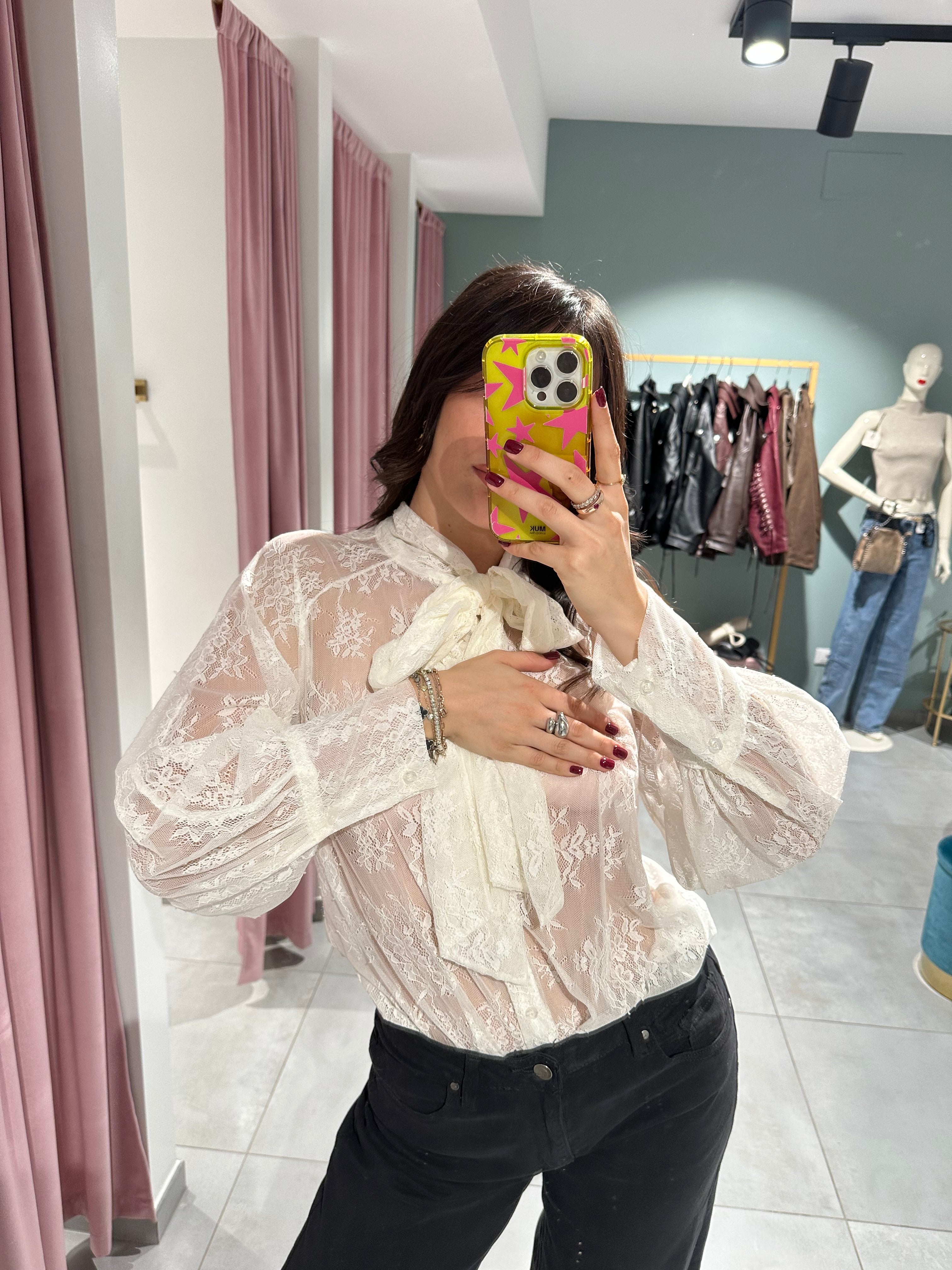 blusa pizzo