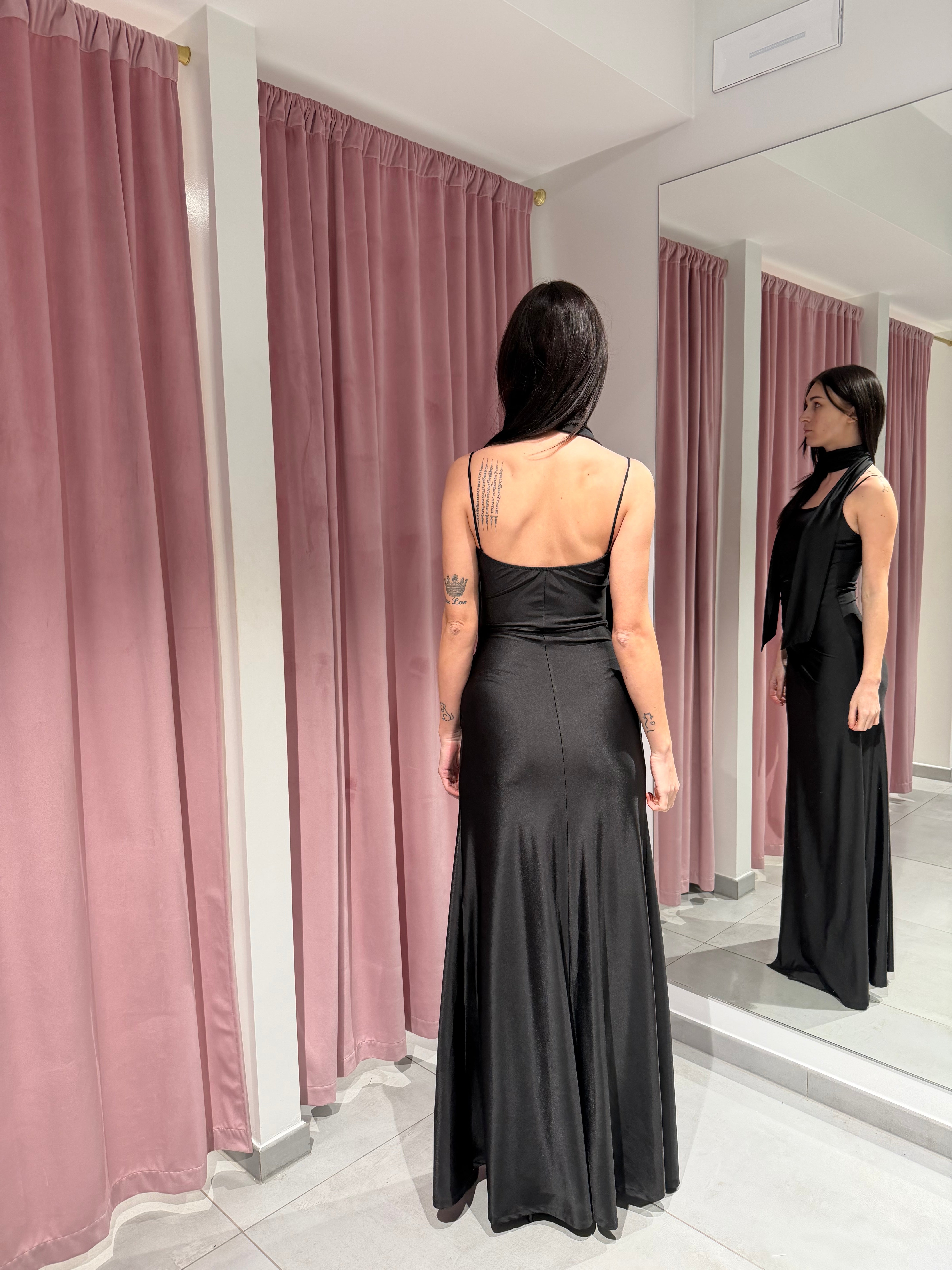 abito drappeggio elegance