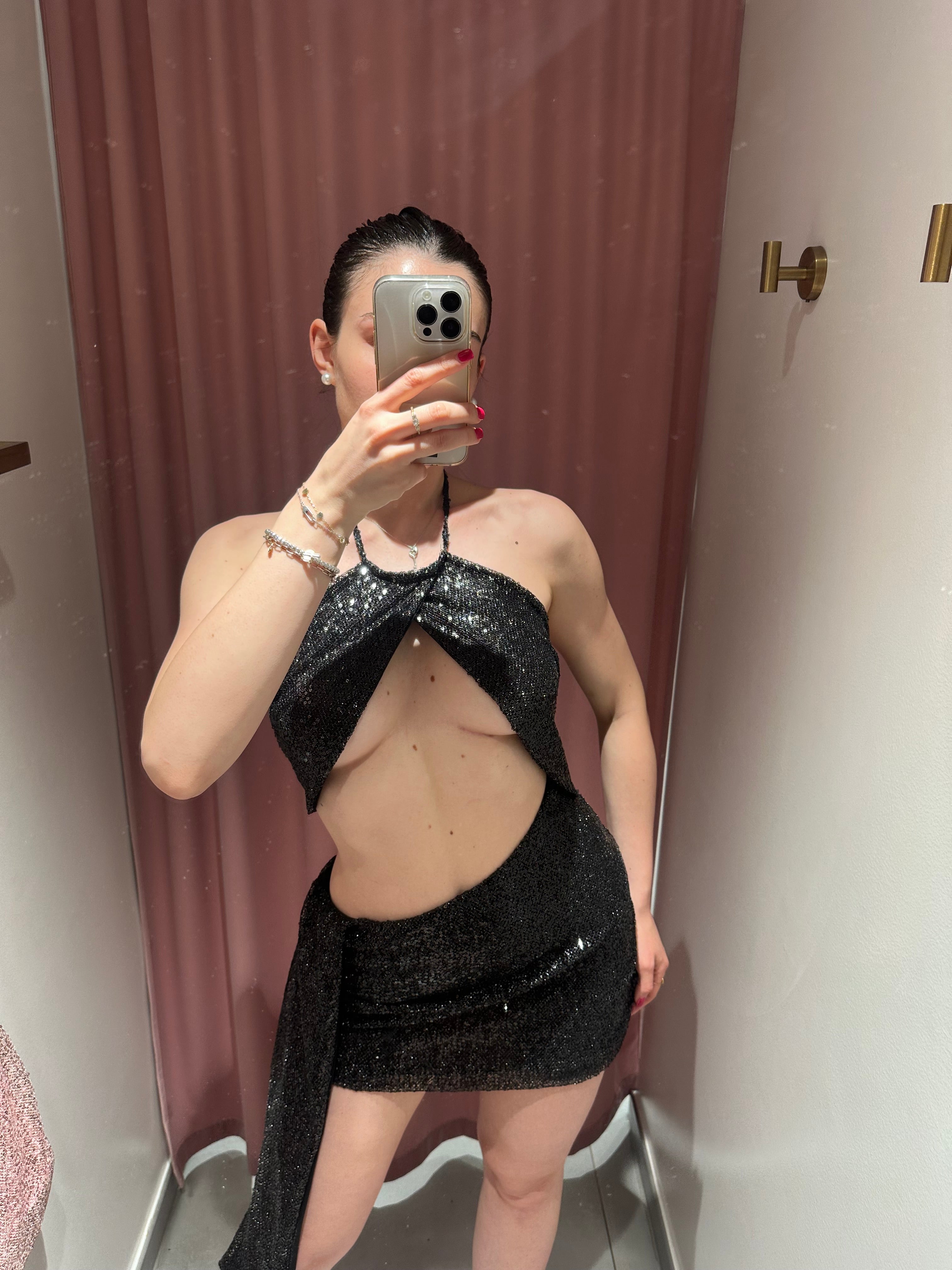 abito cutcut paillettes
