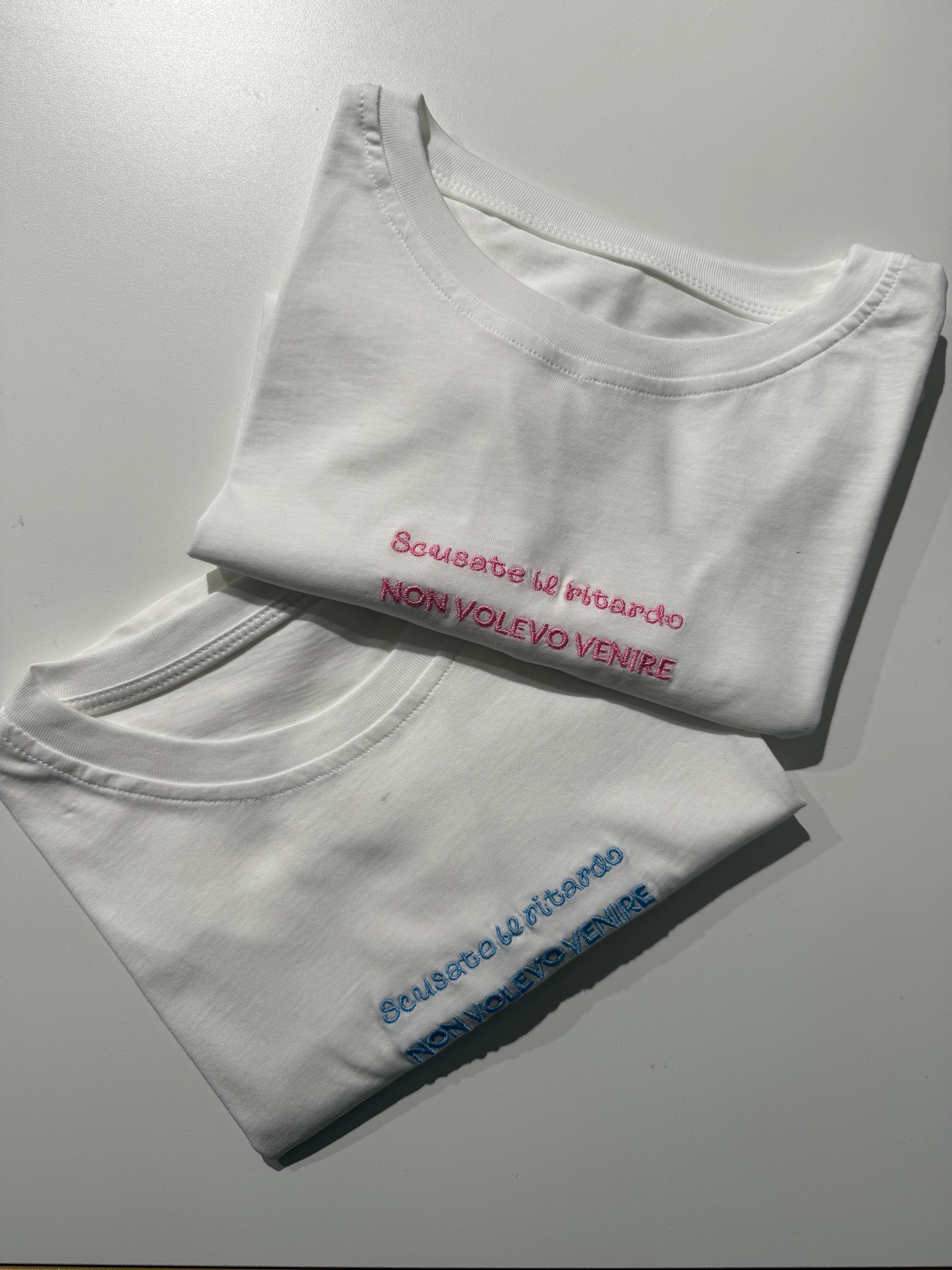 t-shirt scusate ritardo