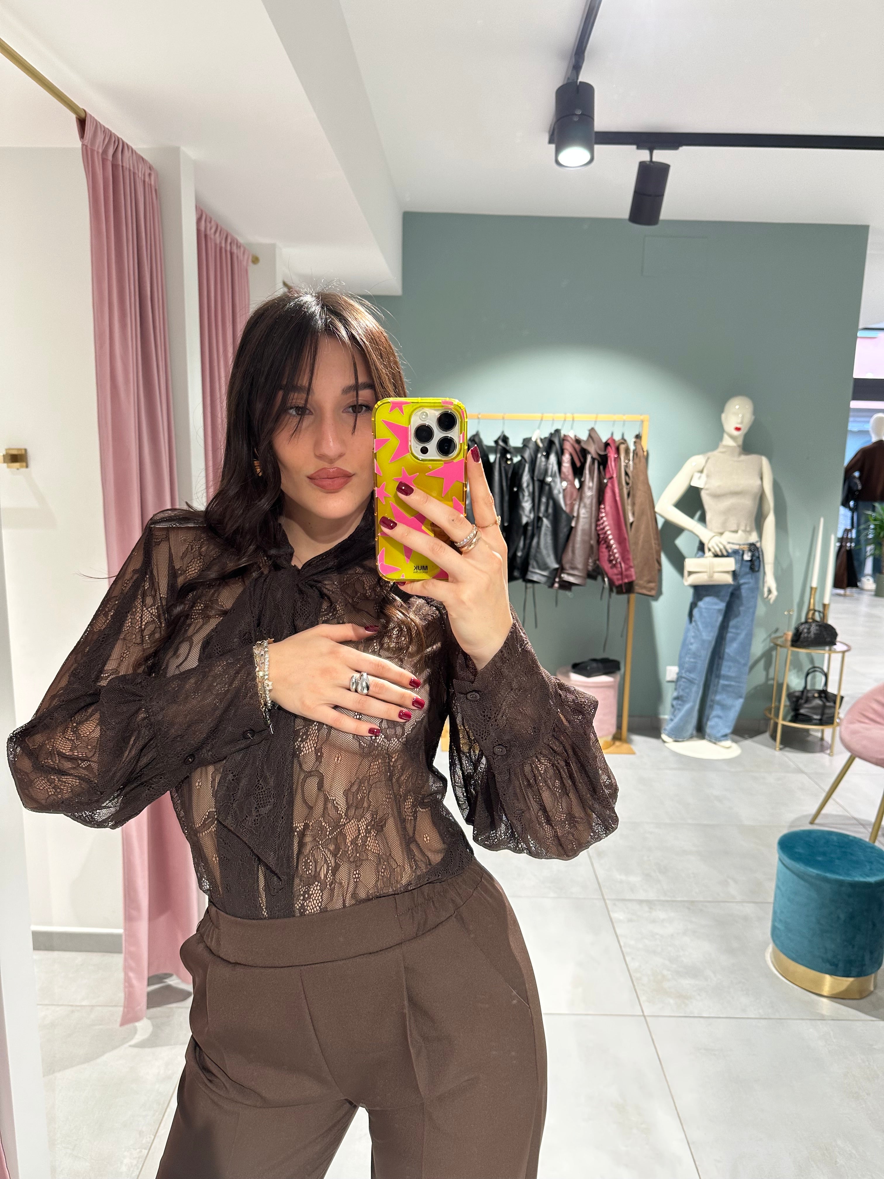 blusa pizzo