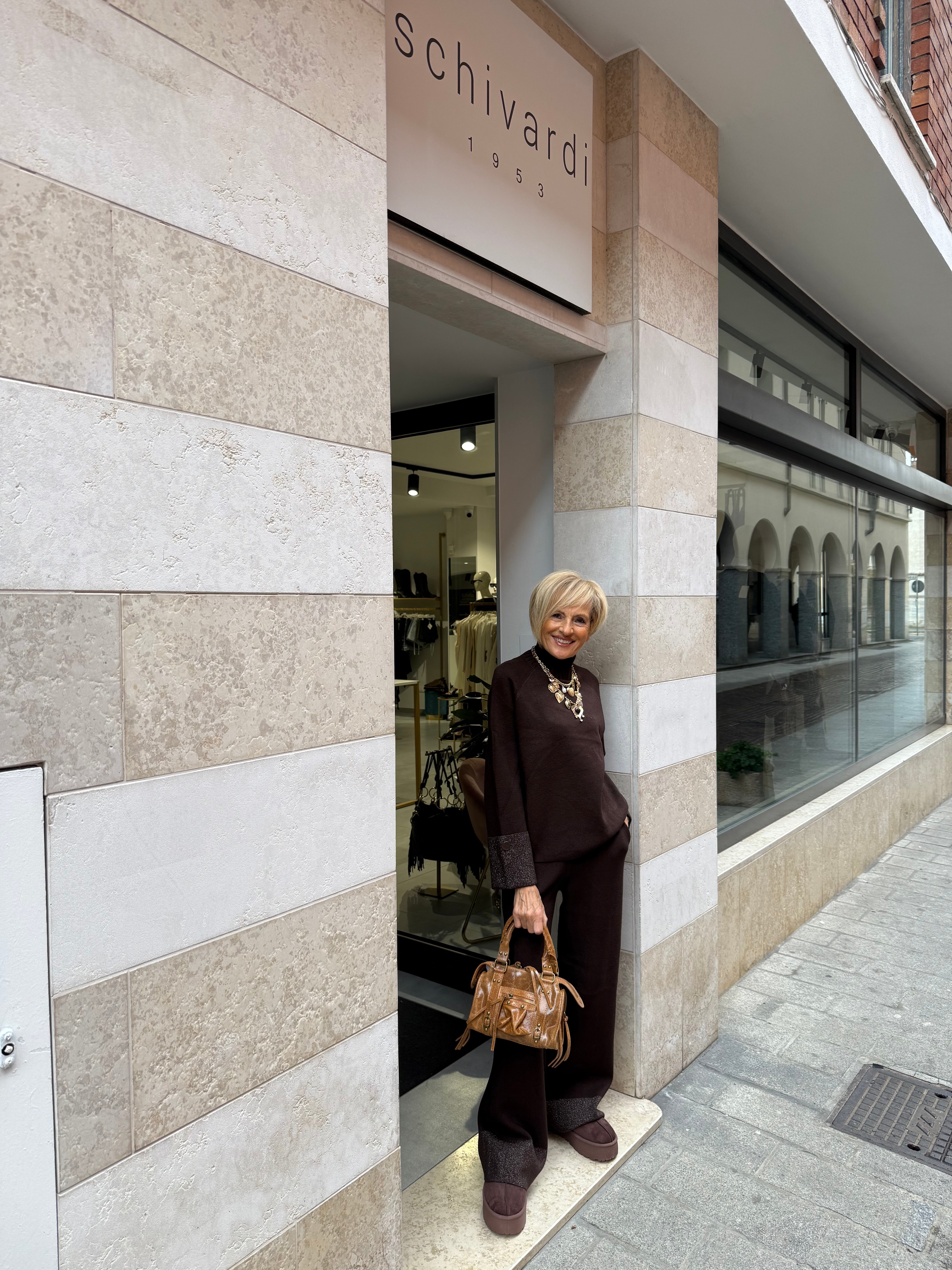 coordinato in filo e lurex