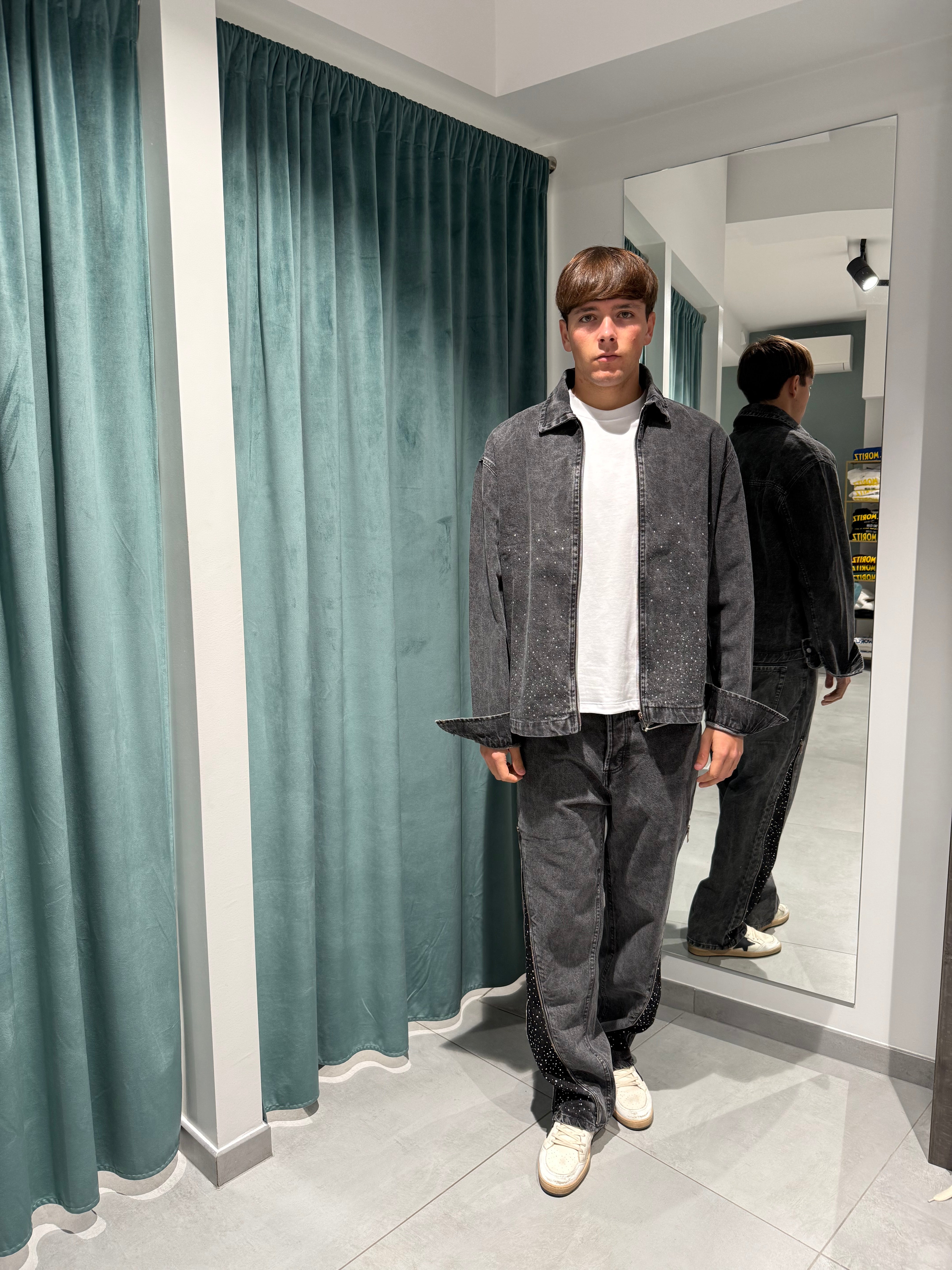 coordinato zip diamond