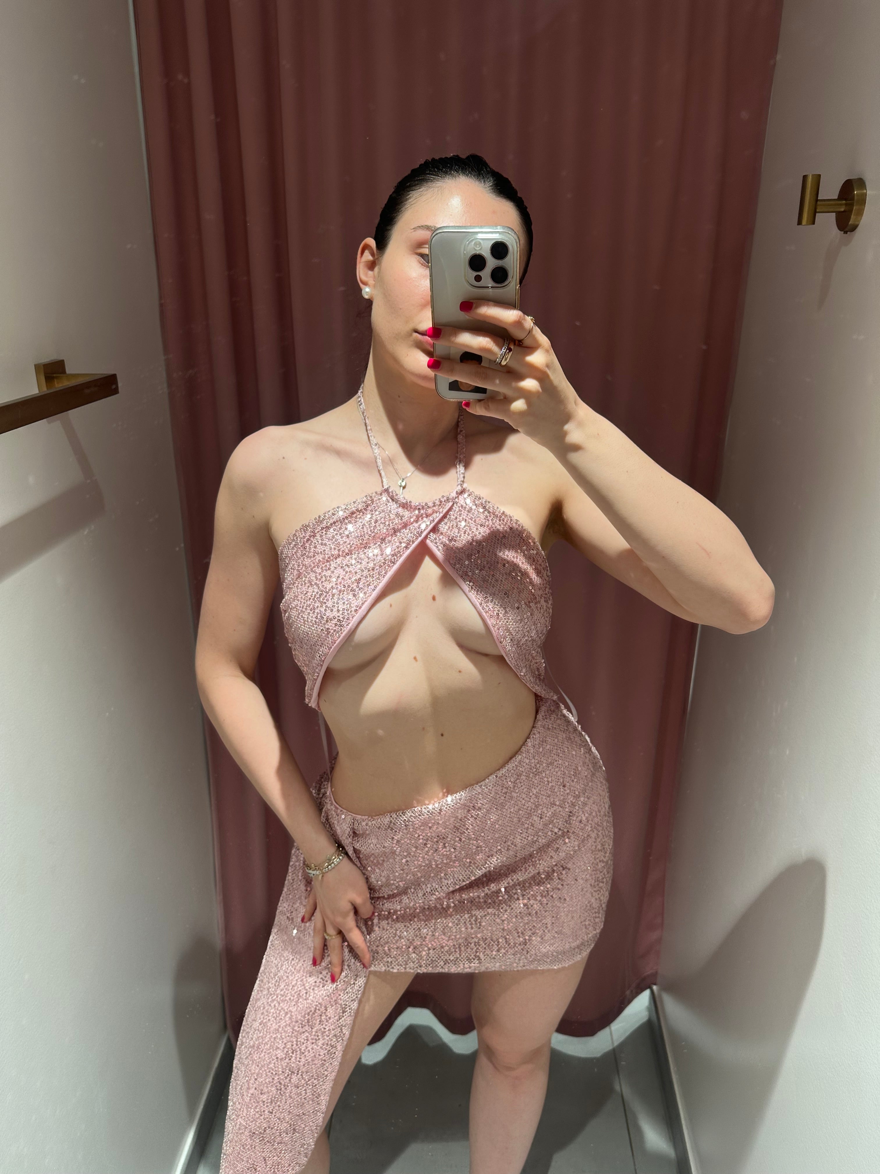 abito cutcut paillettes