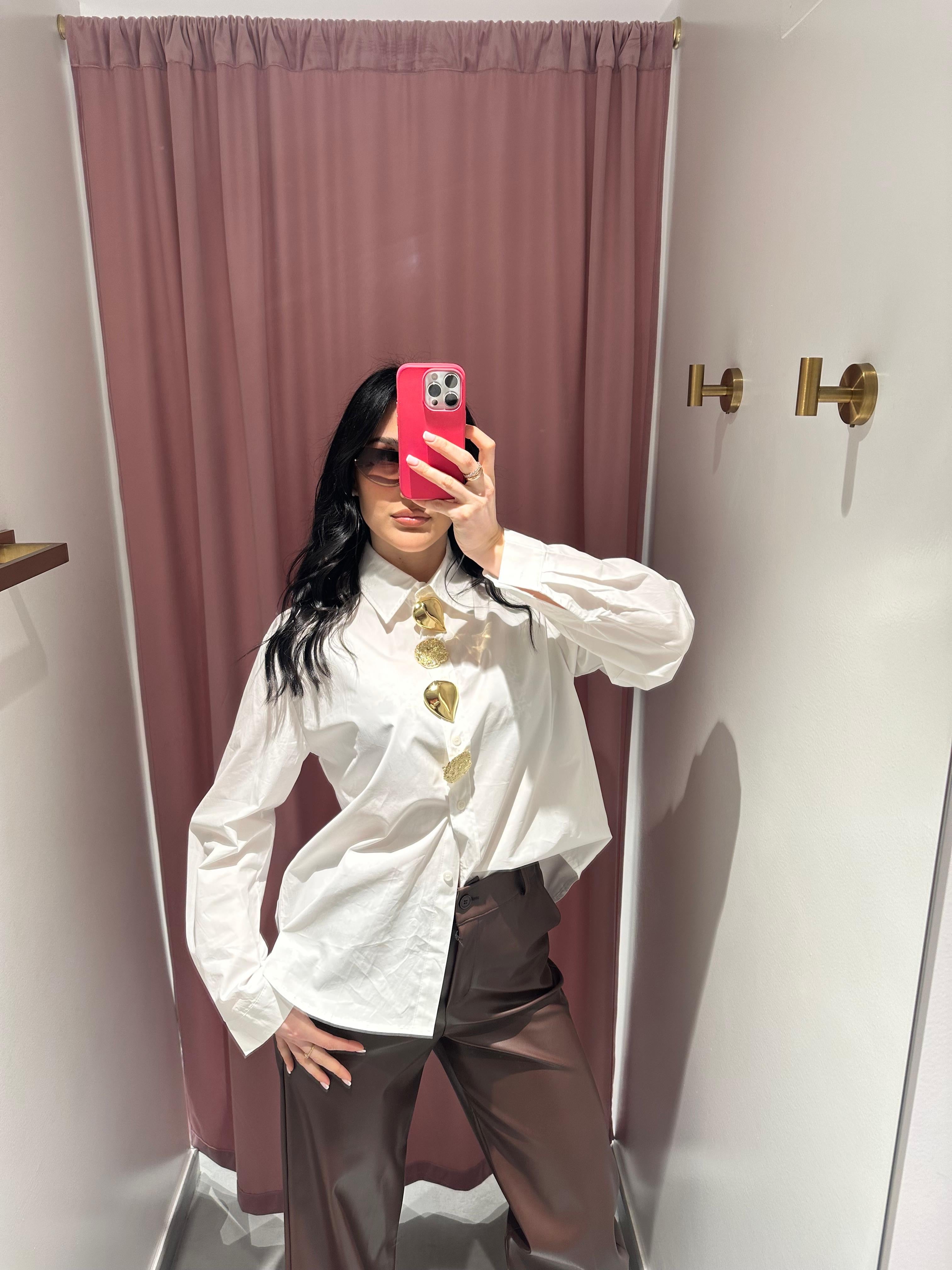 camicia spille gold