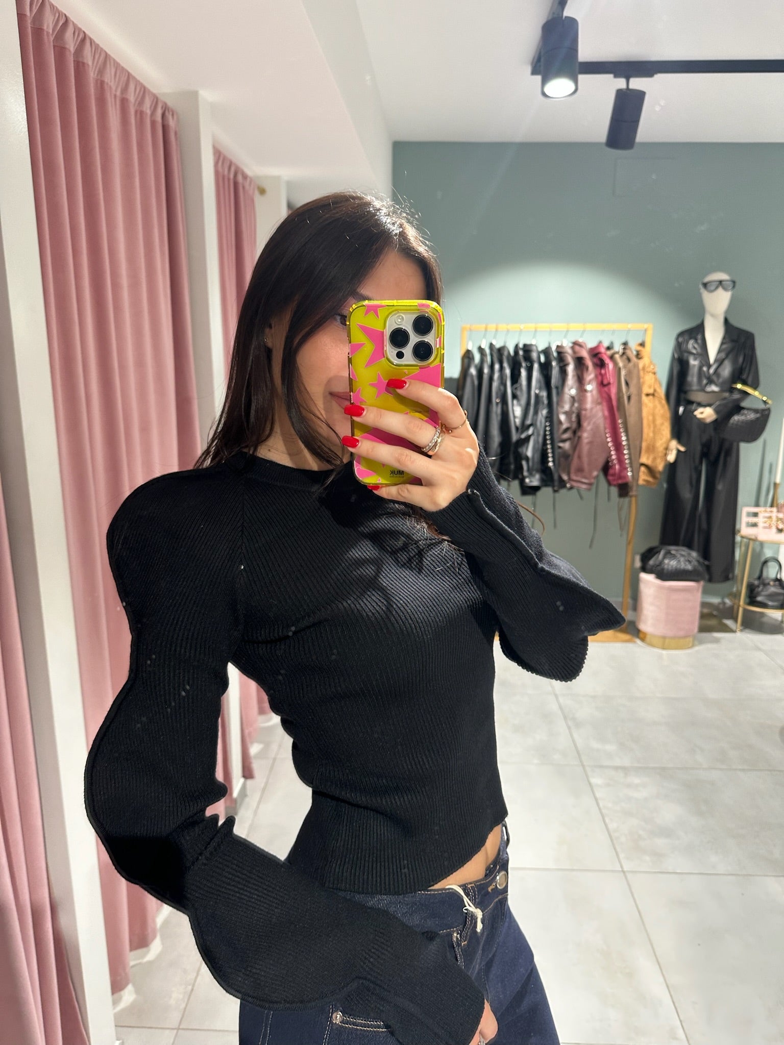 maglione manica balloon