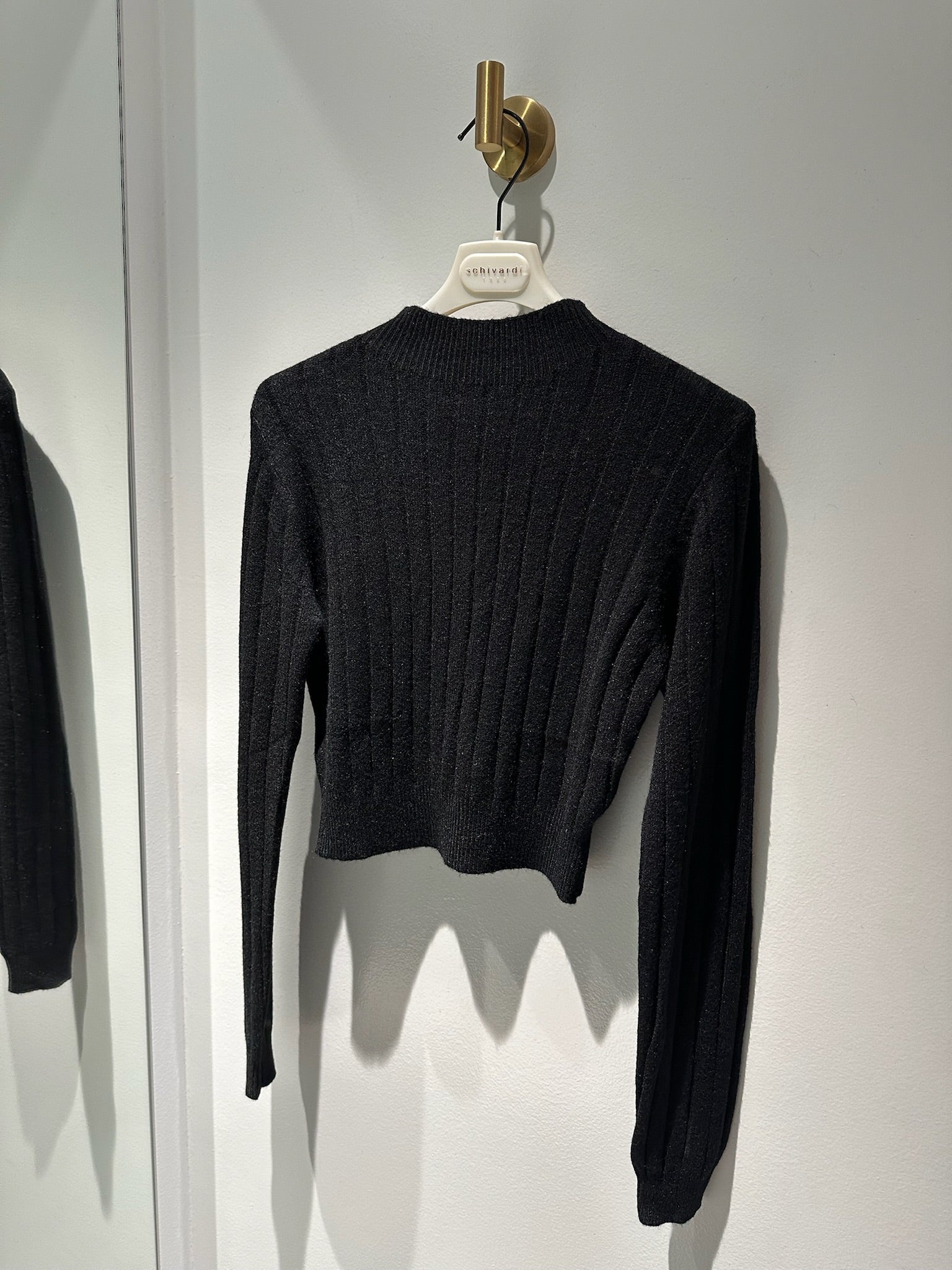 maglioncino costine cropped